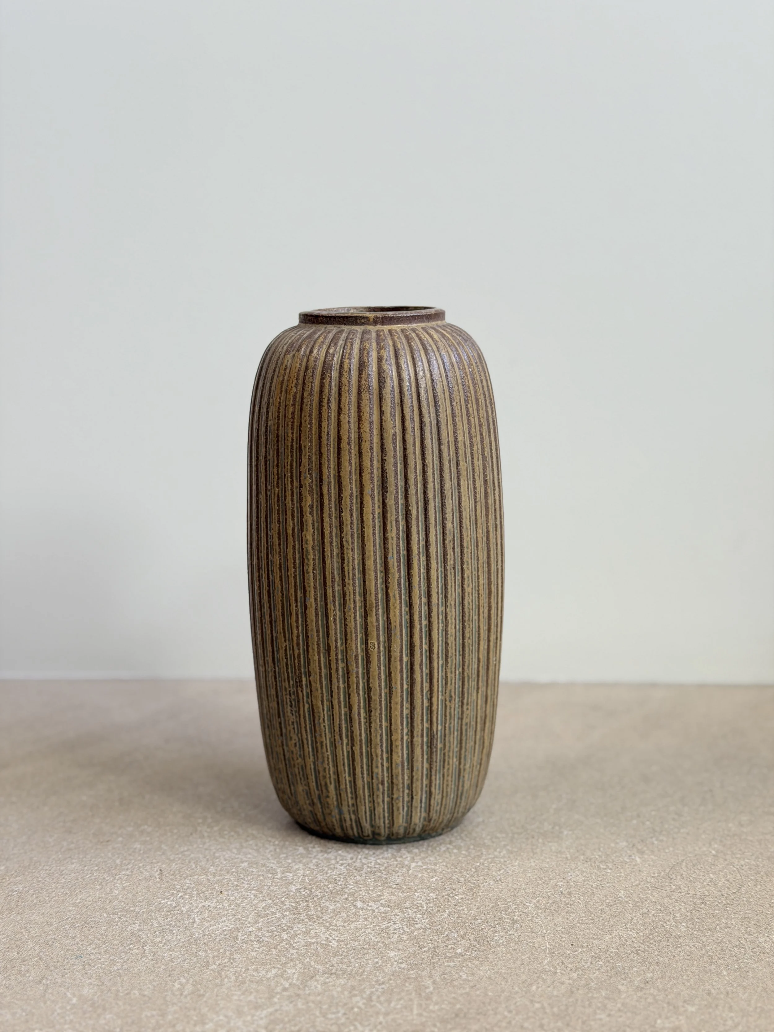 Tall and Rare Vase by Arne Bang, Denmark 1930s
