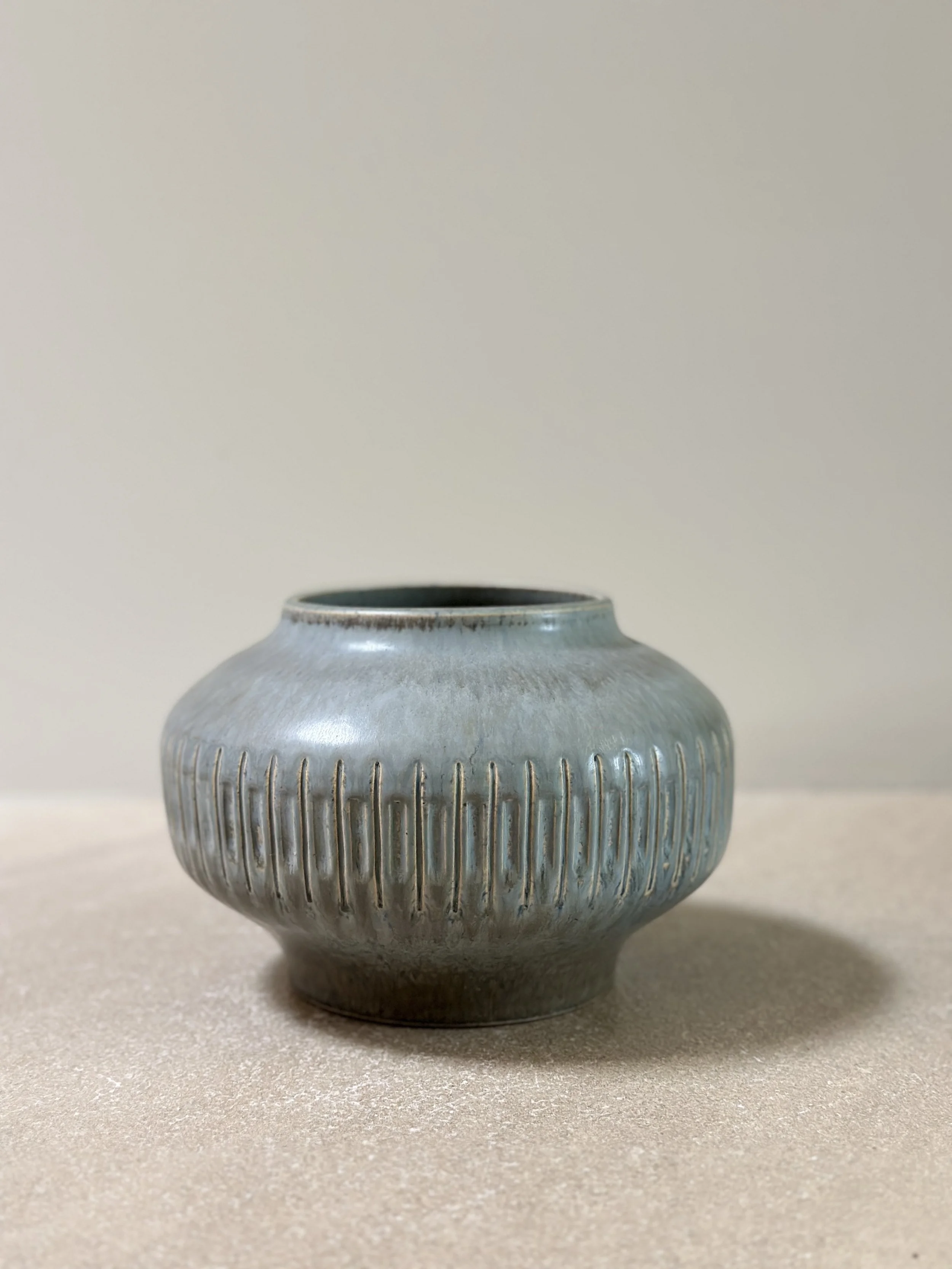 Large Vase by Marianne Starck, Denmark Signed MS and KB (possibly Knud Base)