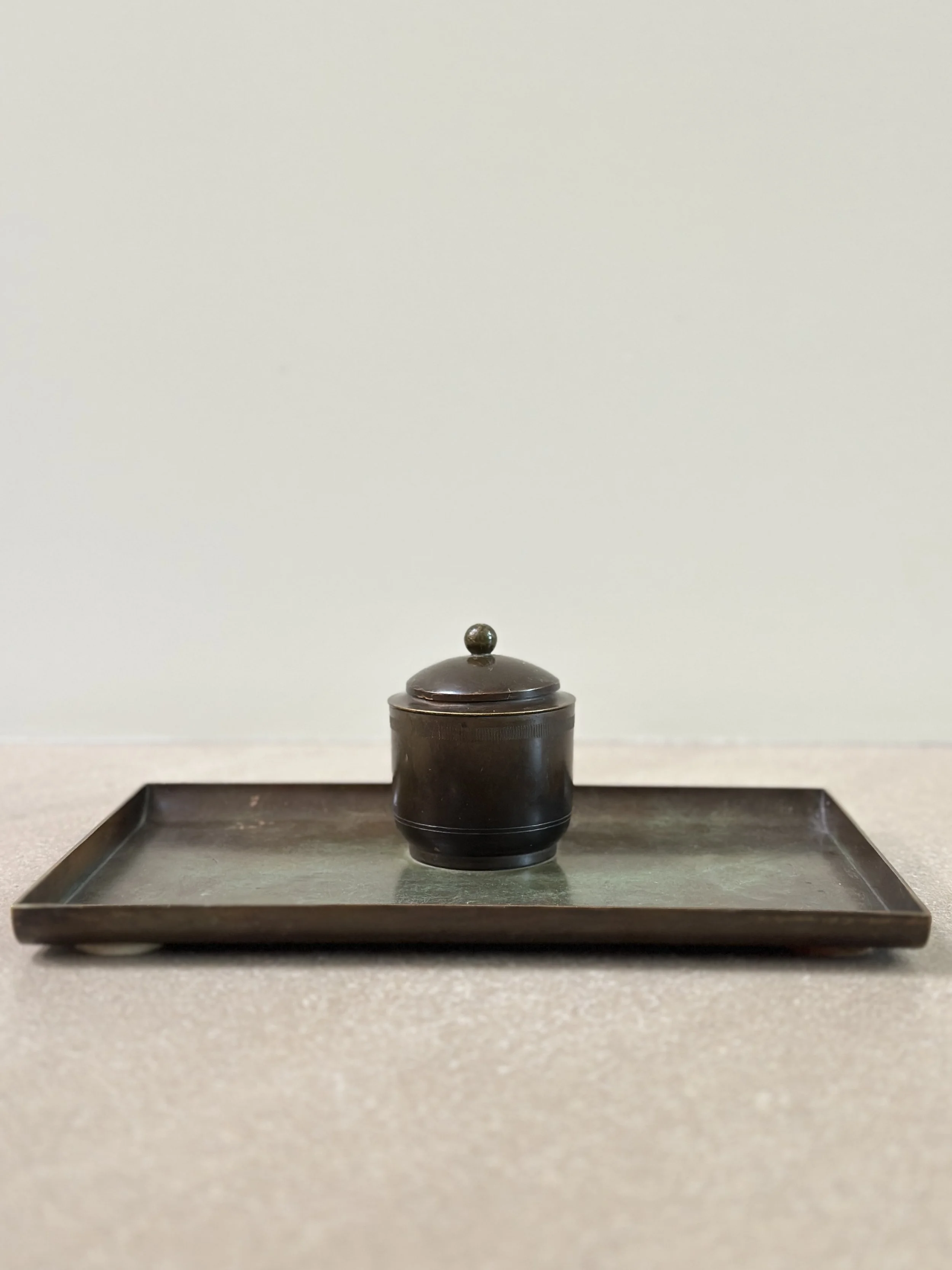 Desk Set in Bronze by Just Andersen, 1934