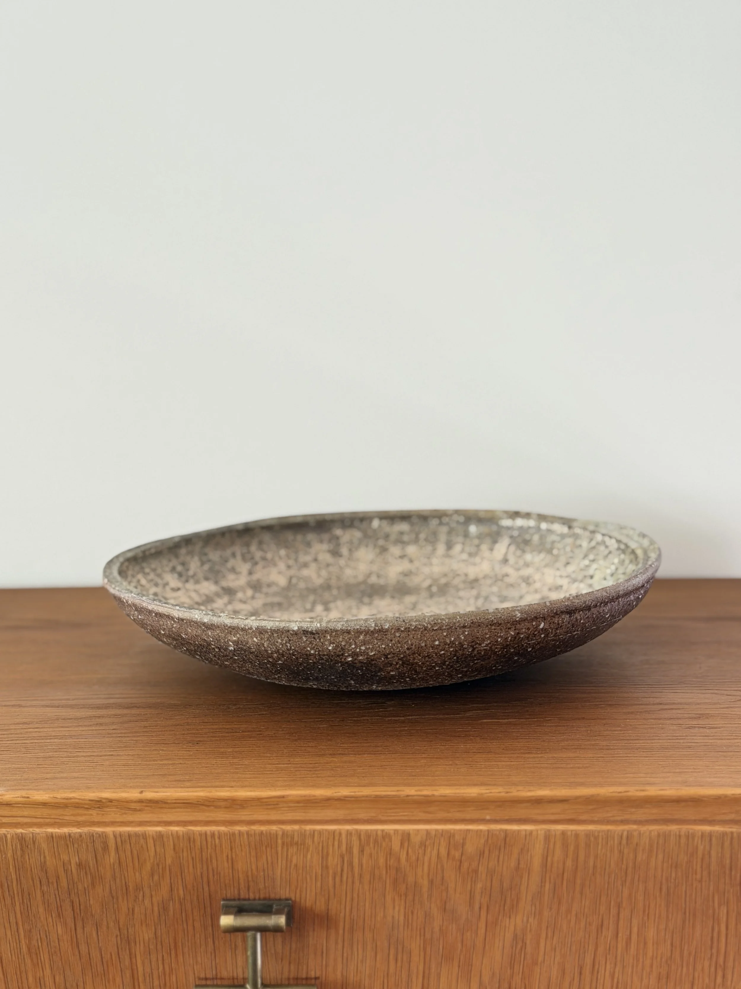 White Slip Pattern Platter