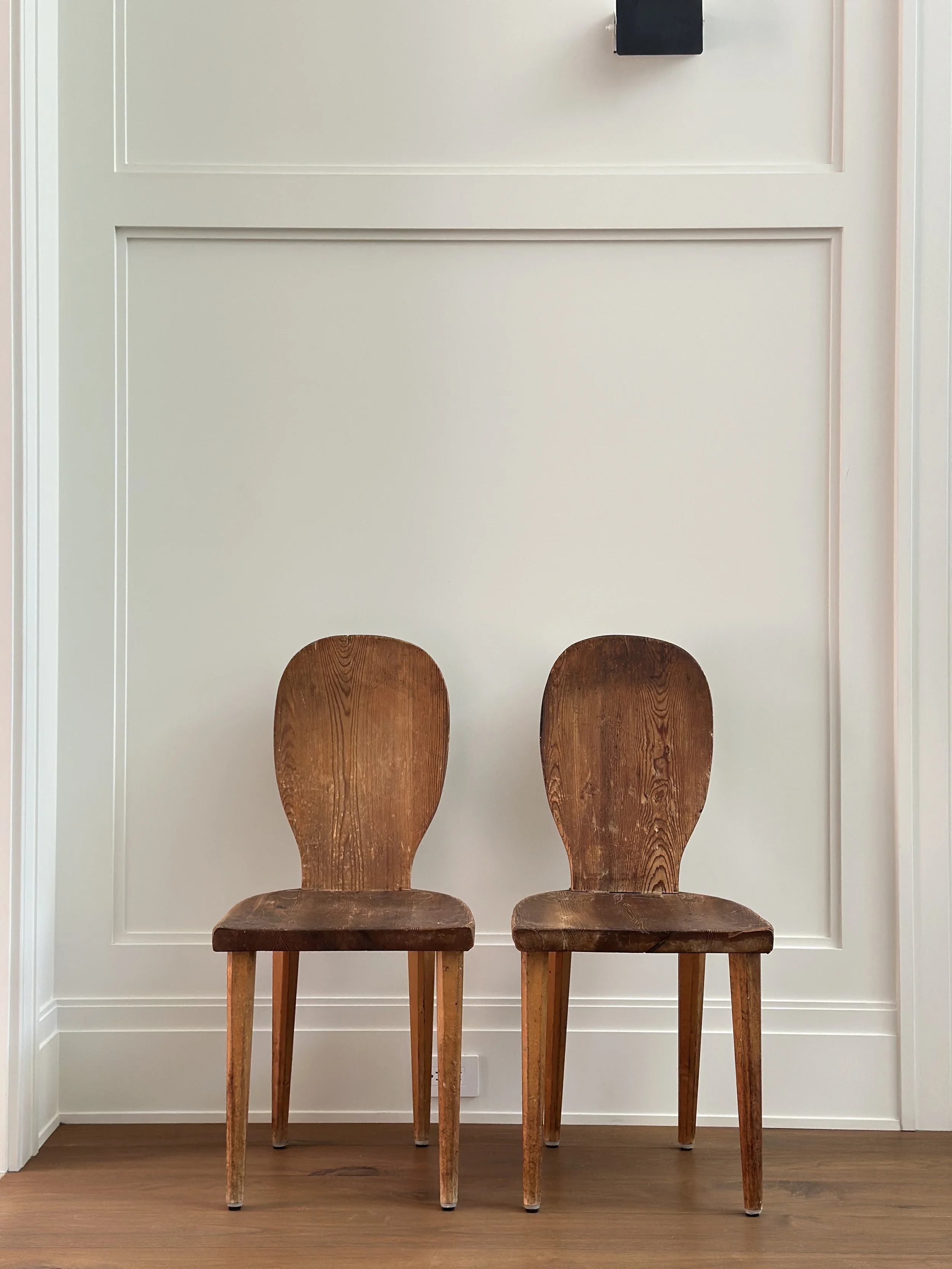 Pair of Skedlad Chairs by Carl Malmsten, Sweden Designed in 1933