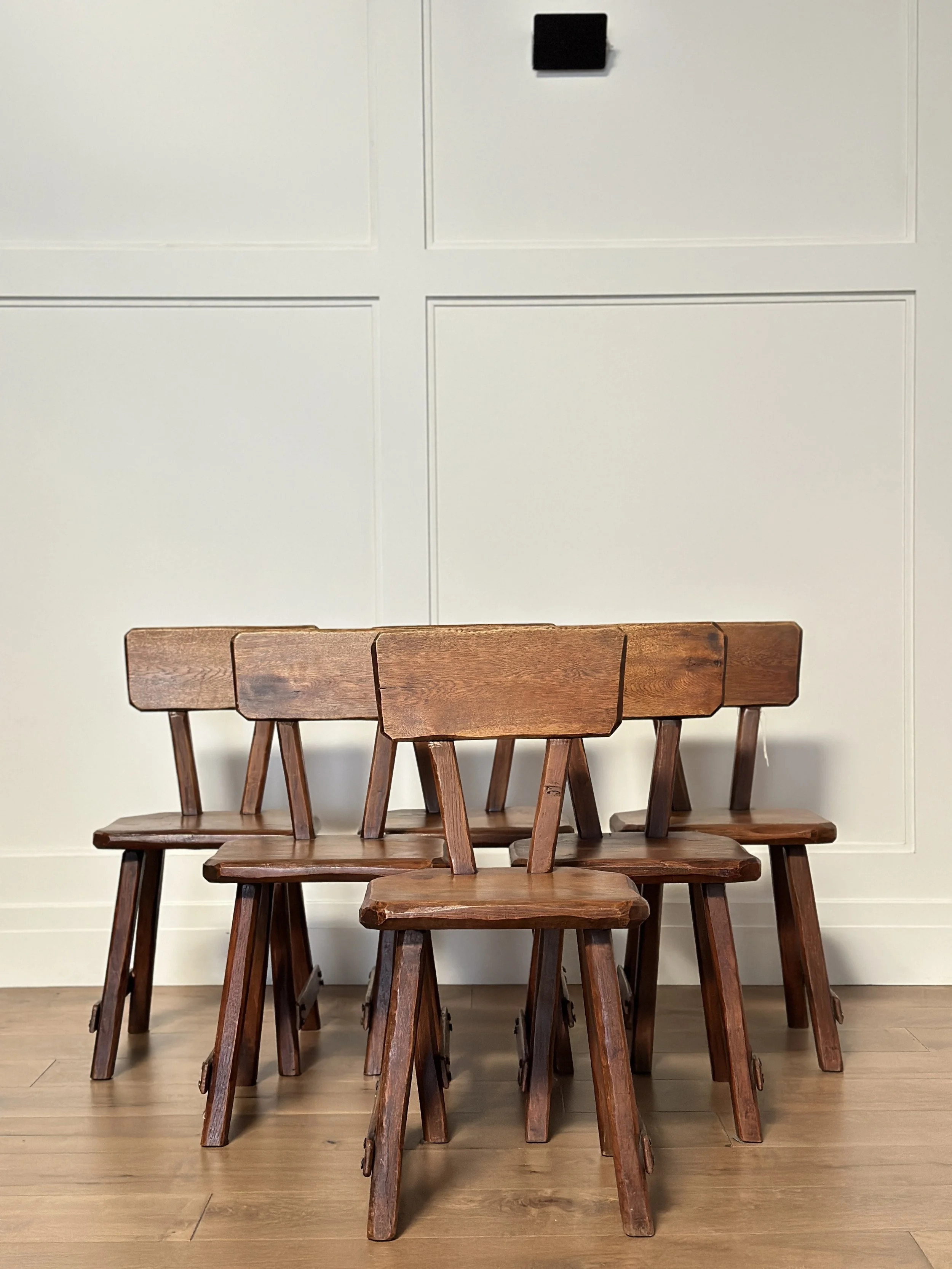 Six French Chairs c 1950