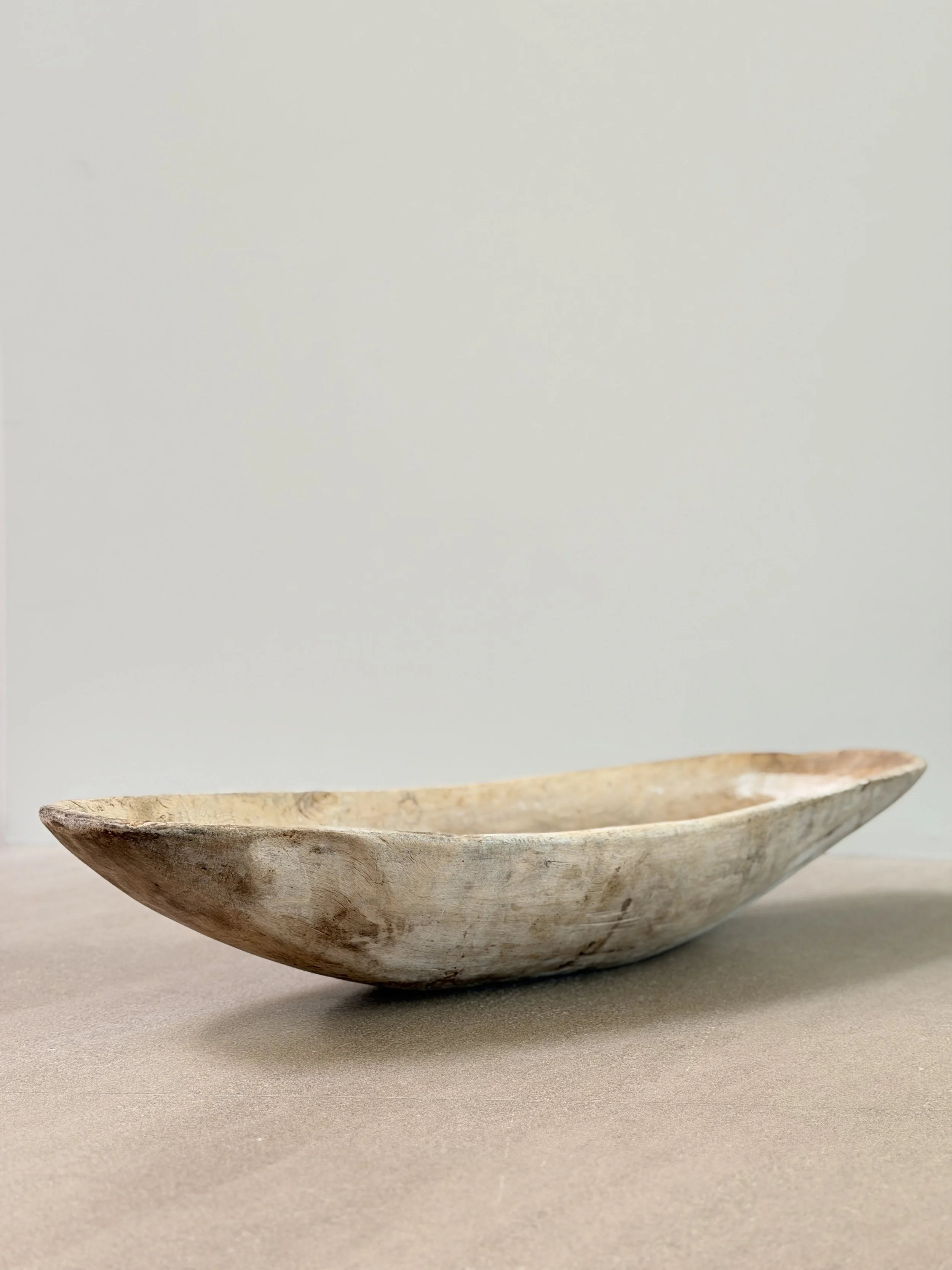 Swedish Long Bowl, Signed c. 1800