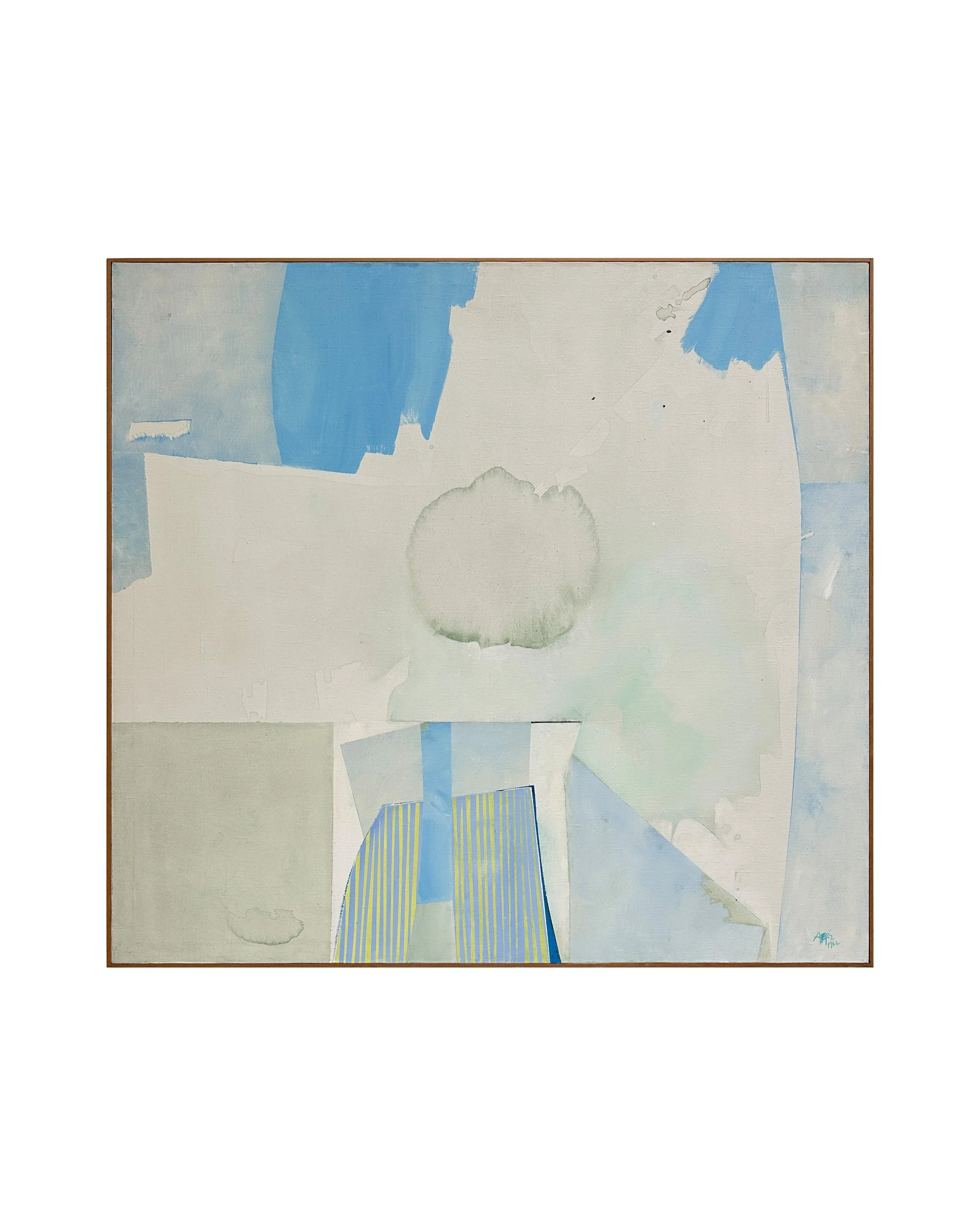 “White & Blue Calm,” 1966 by Benjamin Abramowitz