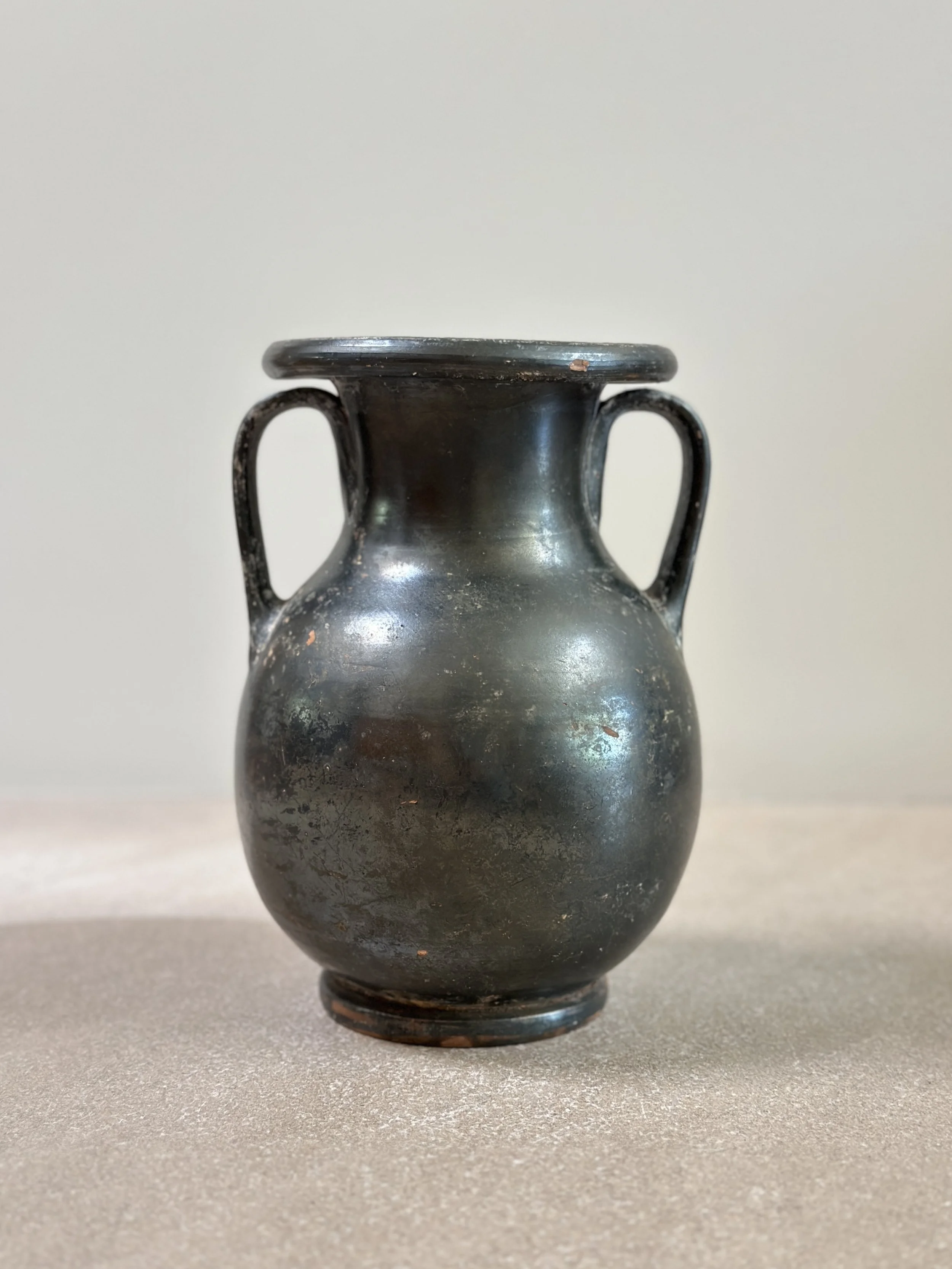 Black Glazed Apulian Glass Vessel c. 400 BC