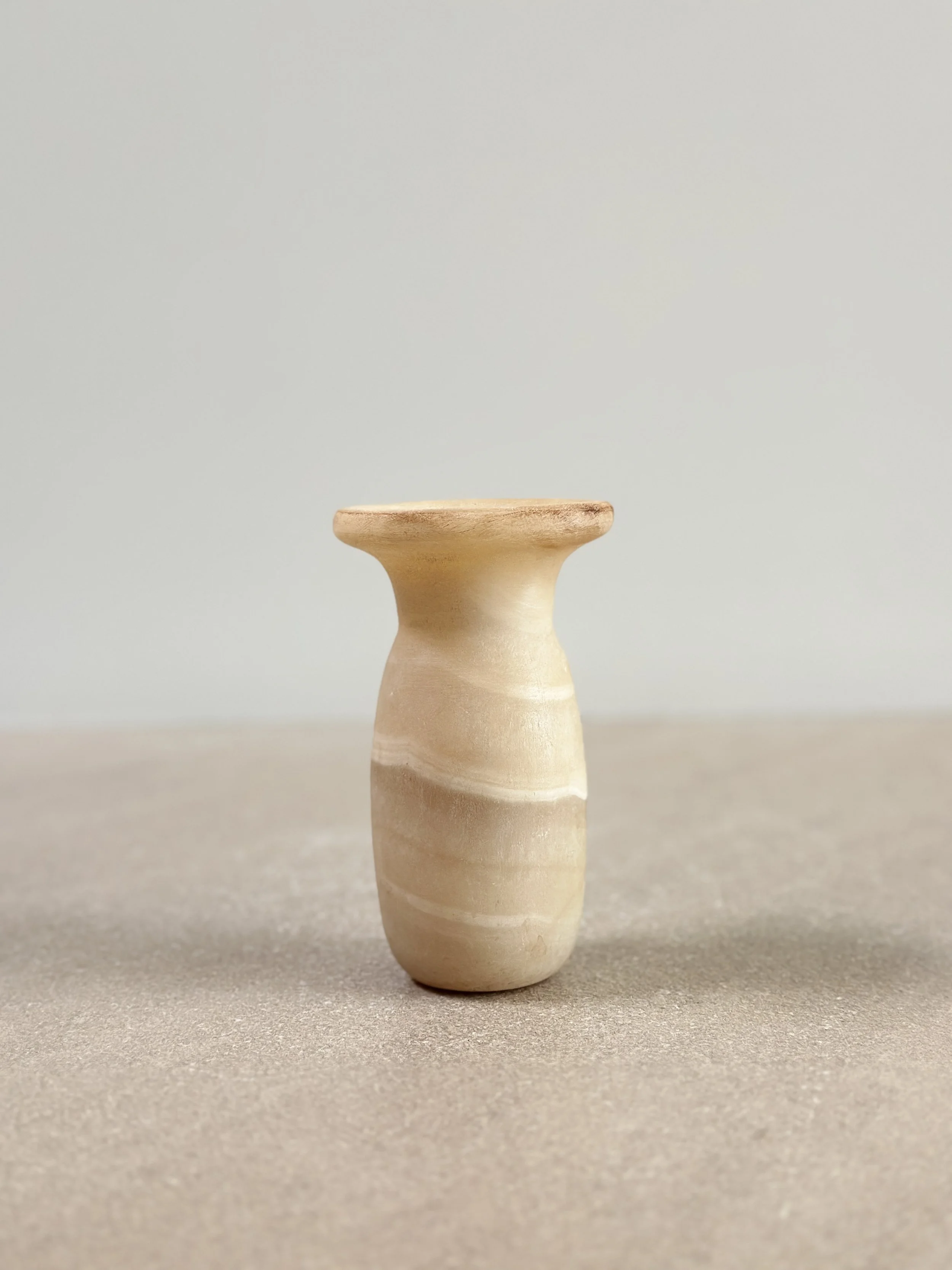 Egyptian Alabaster Vessel, Late Period (664-332 B.C.)