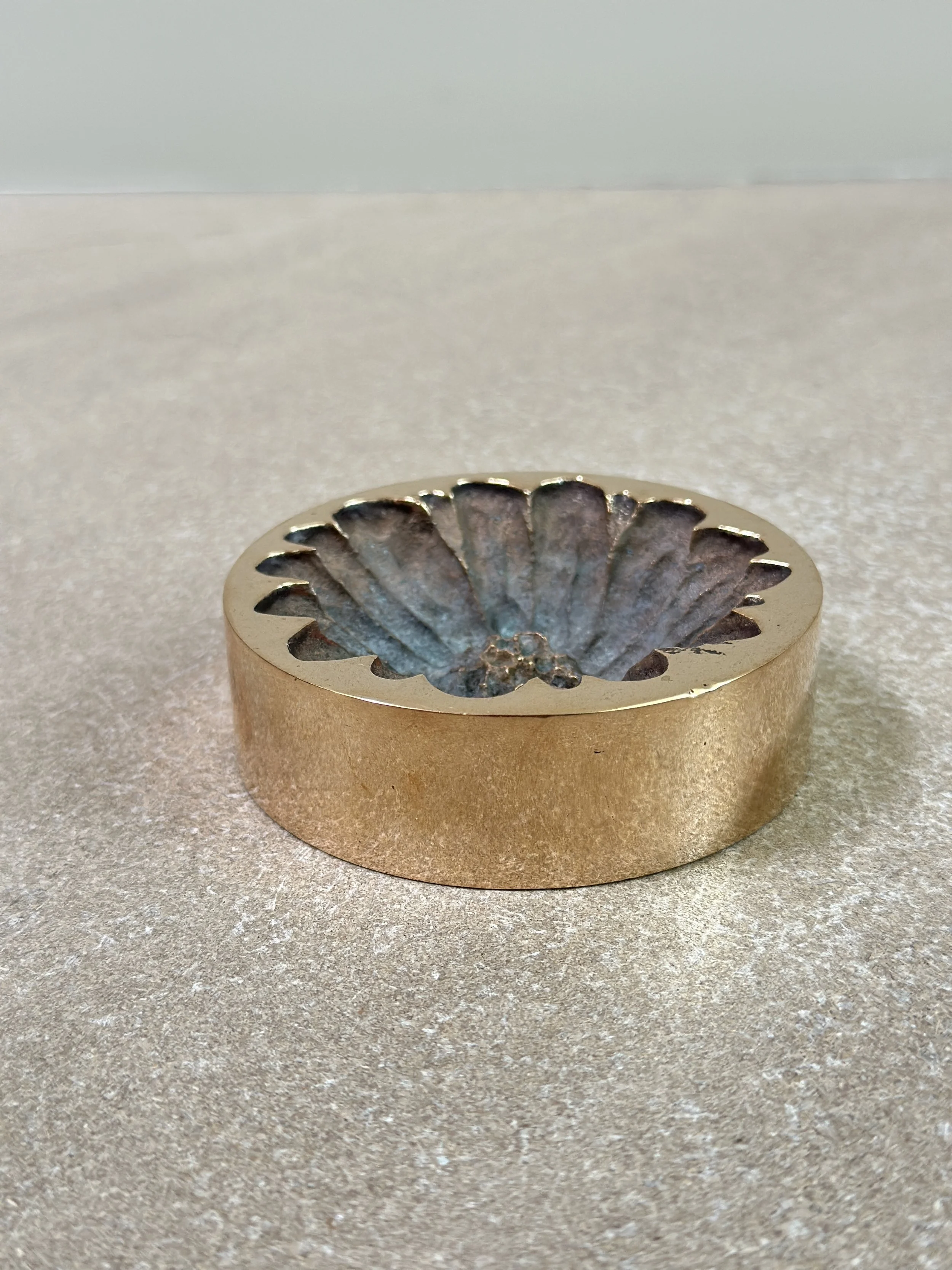 Floral Paper Weight by Monique Gerber, France 1970s