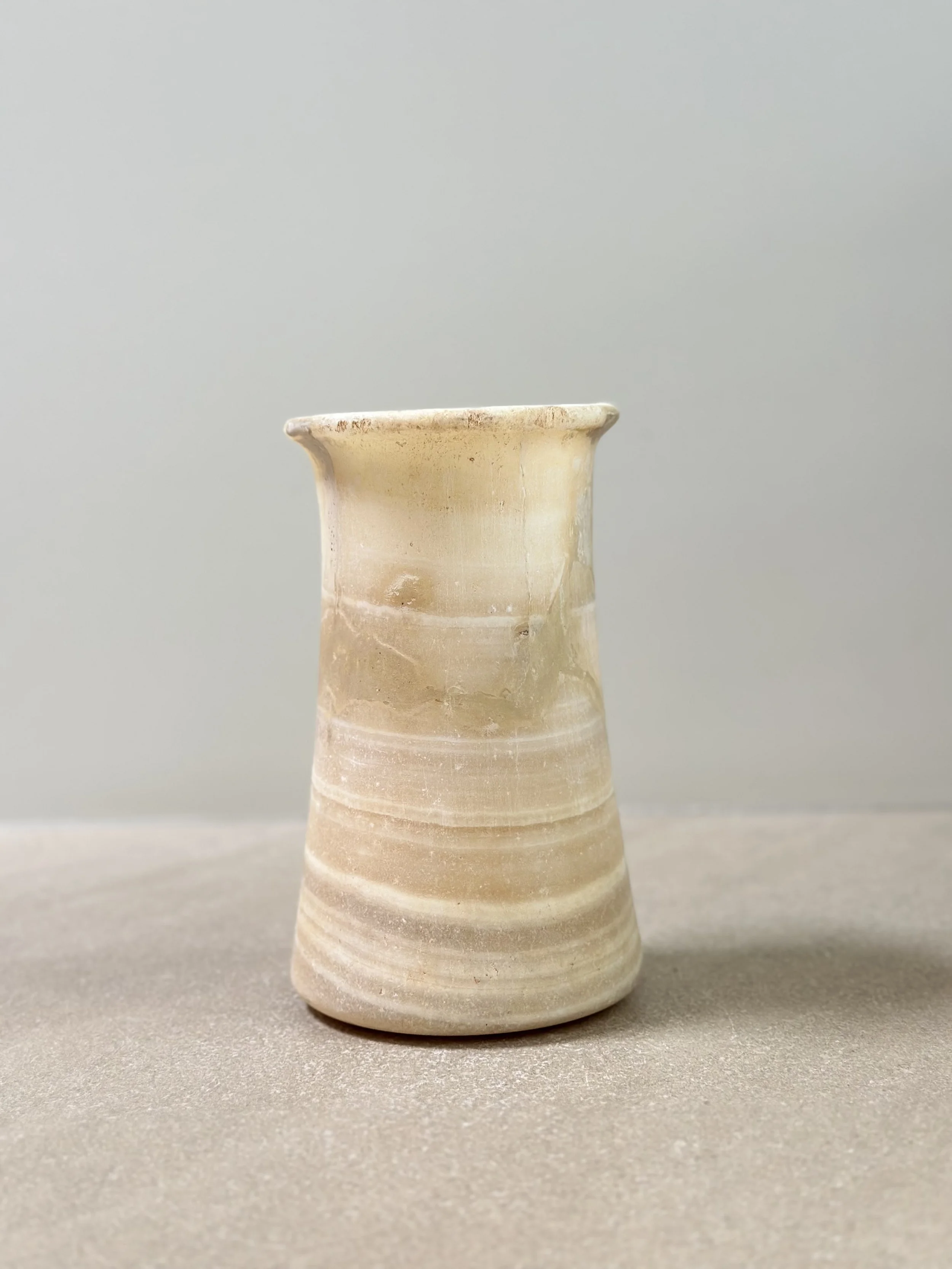 Bactrian Style Alabaster Vessel (with old repairs)