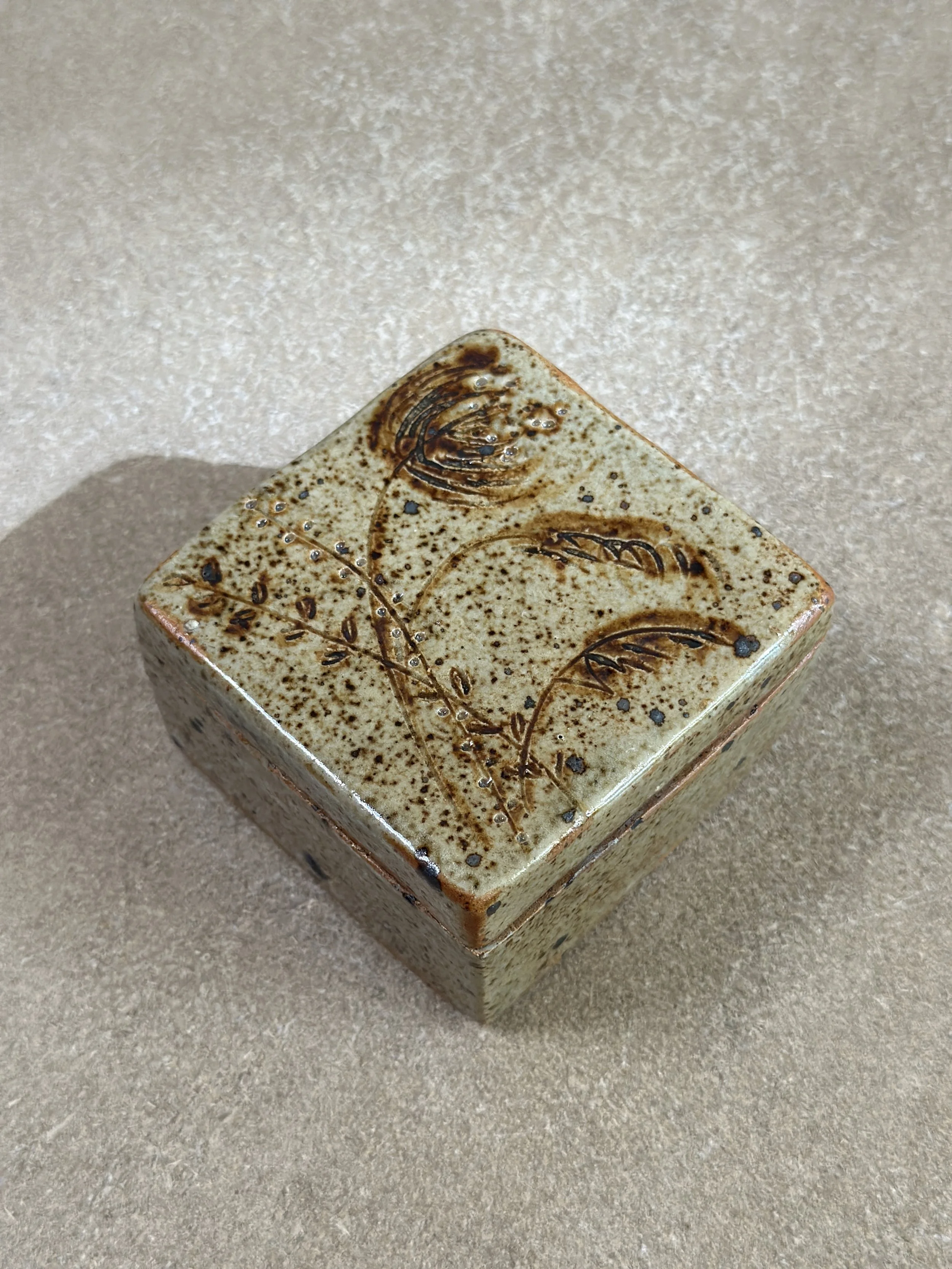 French Stoneware Box by Suzanne Dauliach