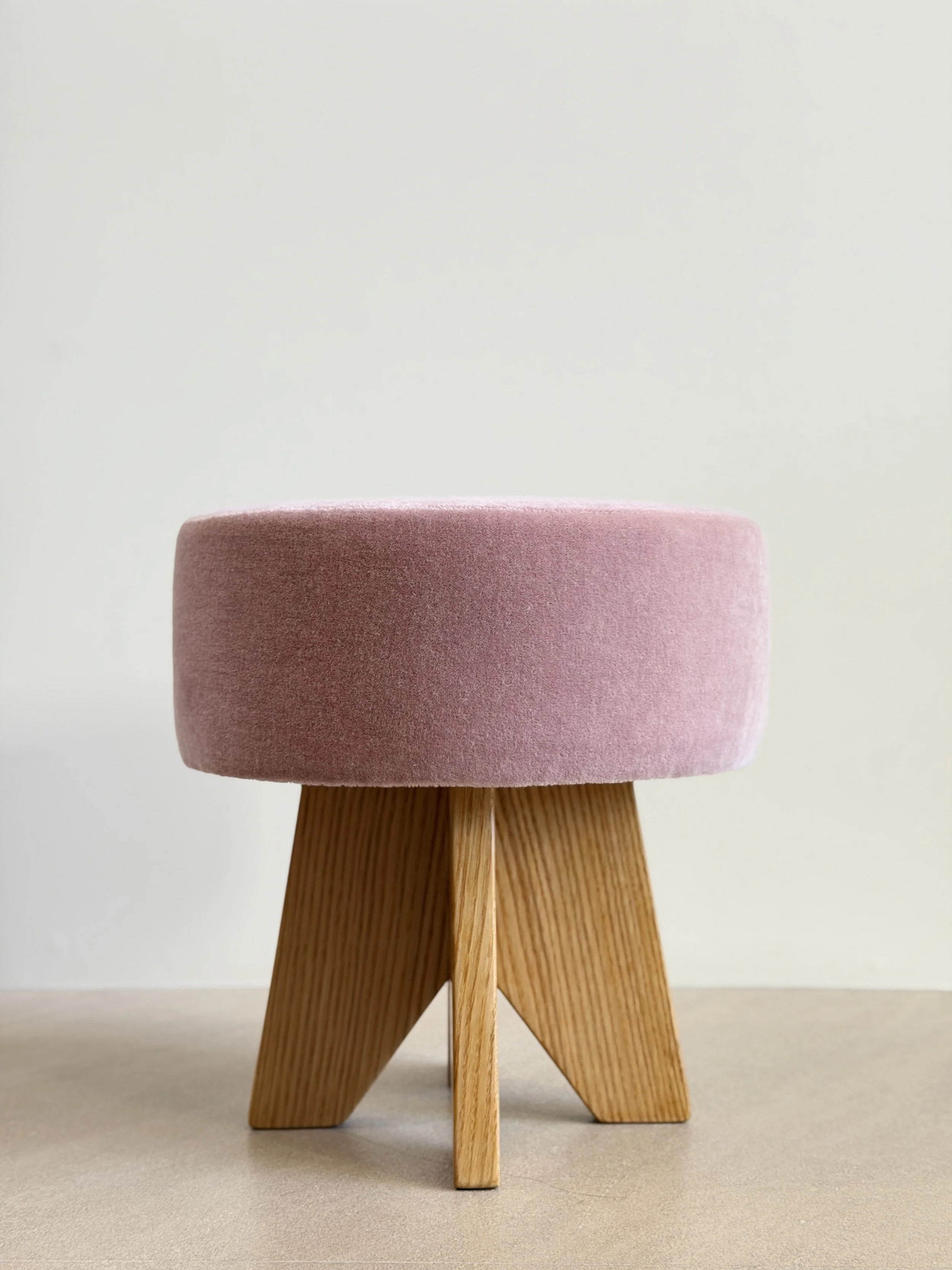 Bespoke Petite Bonbon Stools from "Inspired By" (Available in different fabrics and finishes)