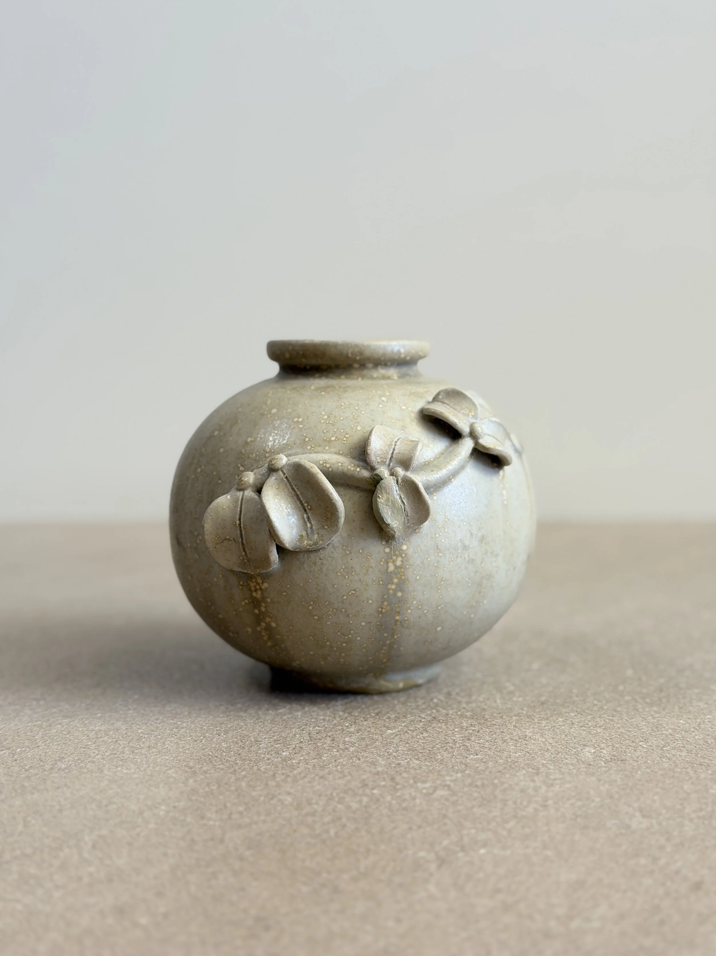 Round Floral Vase by Arne Bang, Denmark 1930s