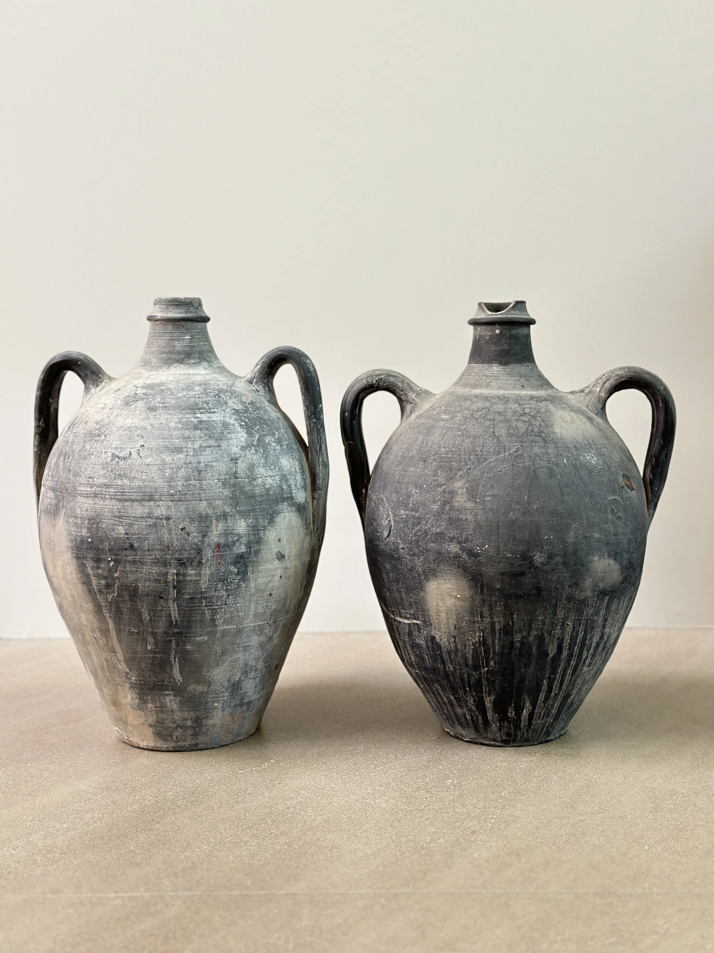 Two 19th Century Spanish Pots with Spouts