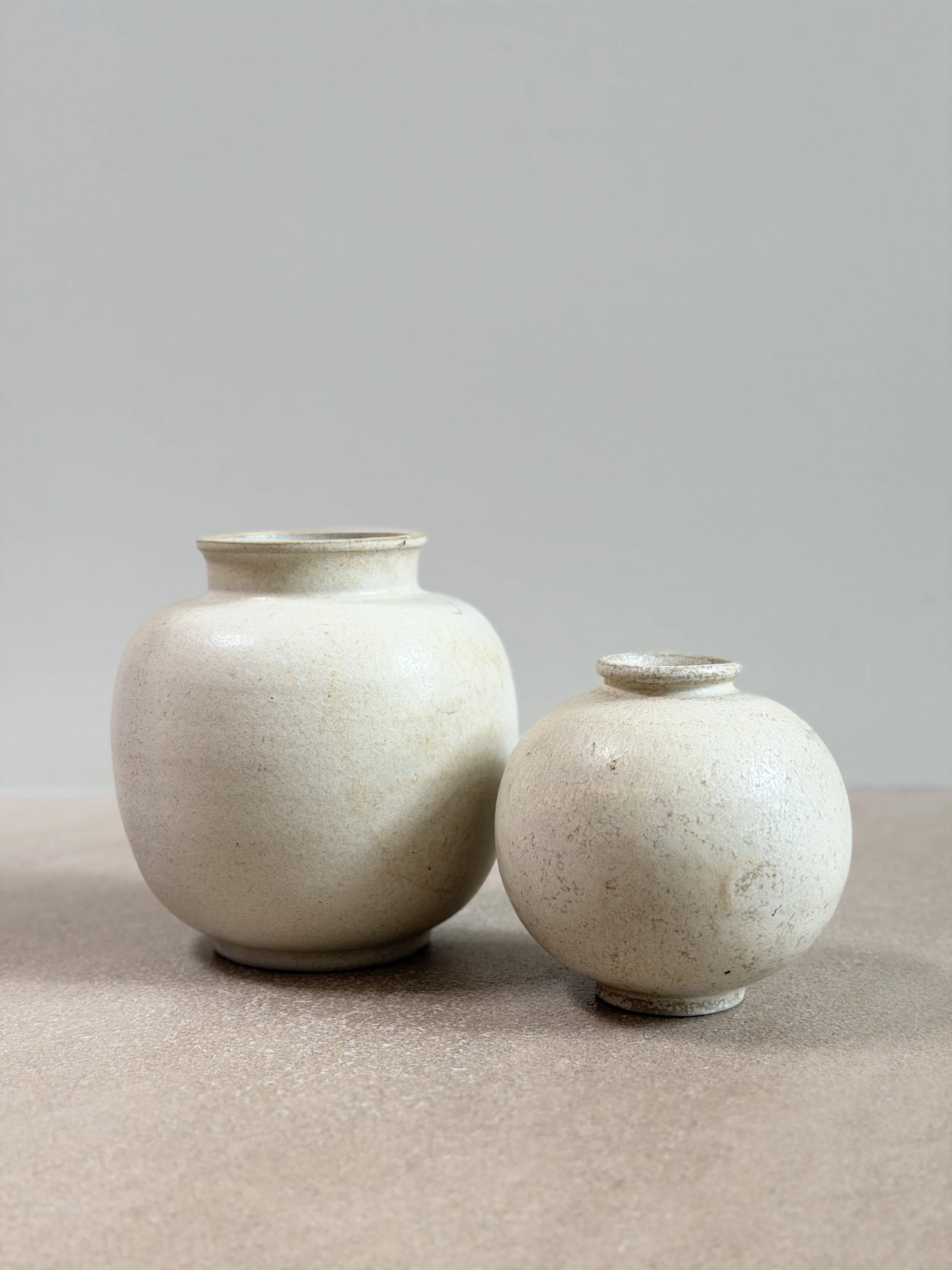 Round Vases by Arne Bang, Denmark 1930s