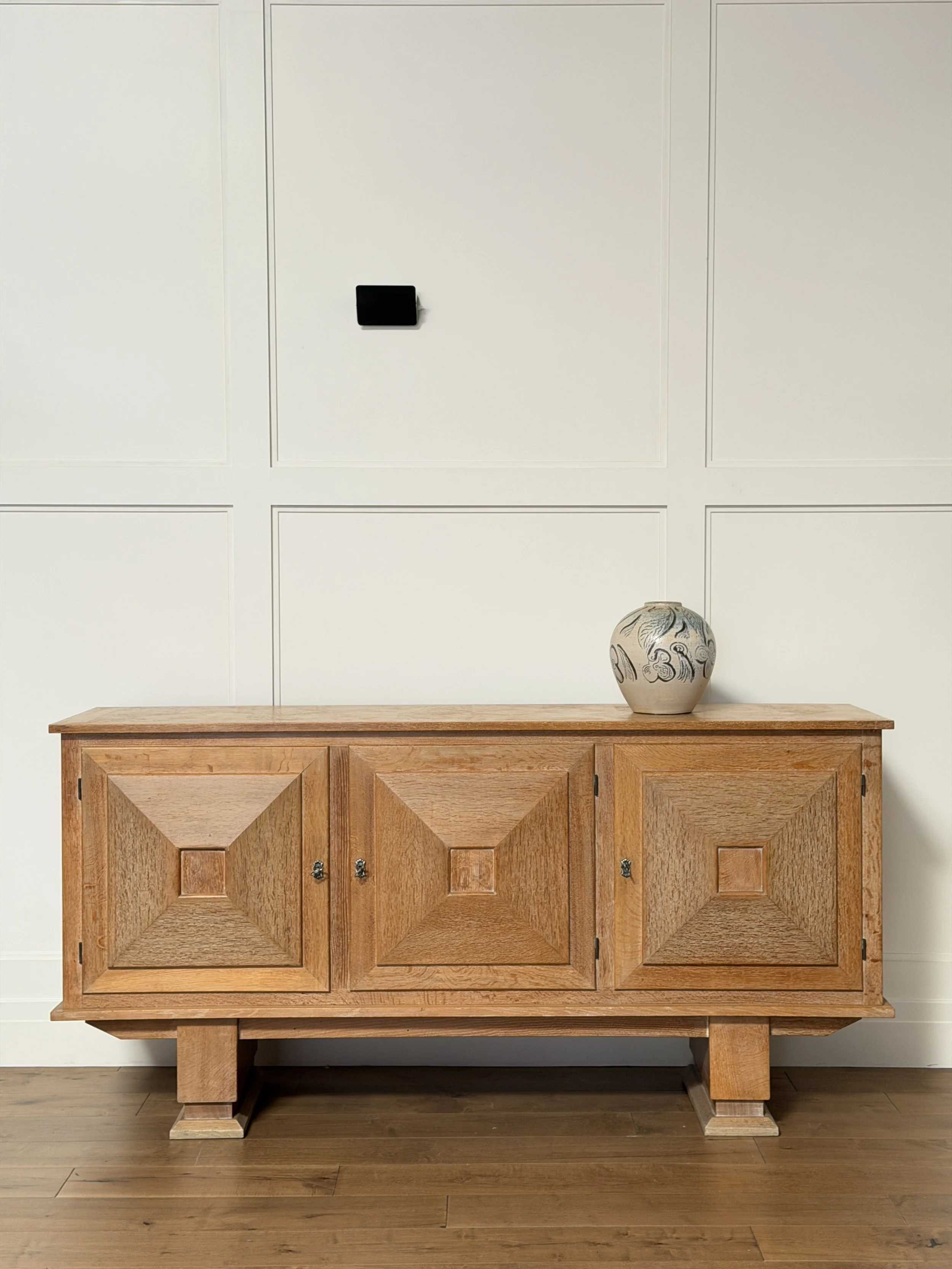French Sideboard in Oak with Three Doors, 1950s