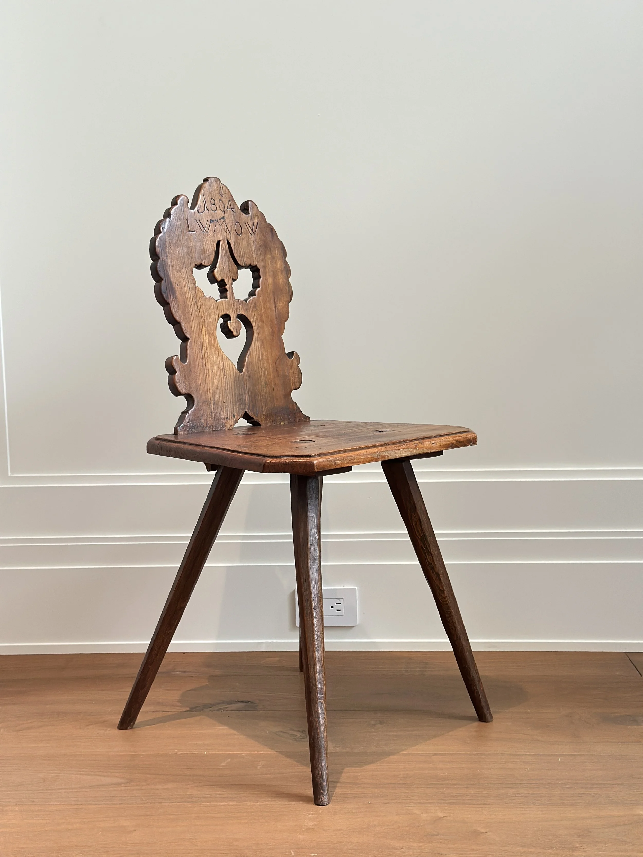 Antique German "Alpenstuhl" Dated 1804