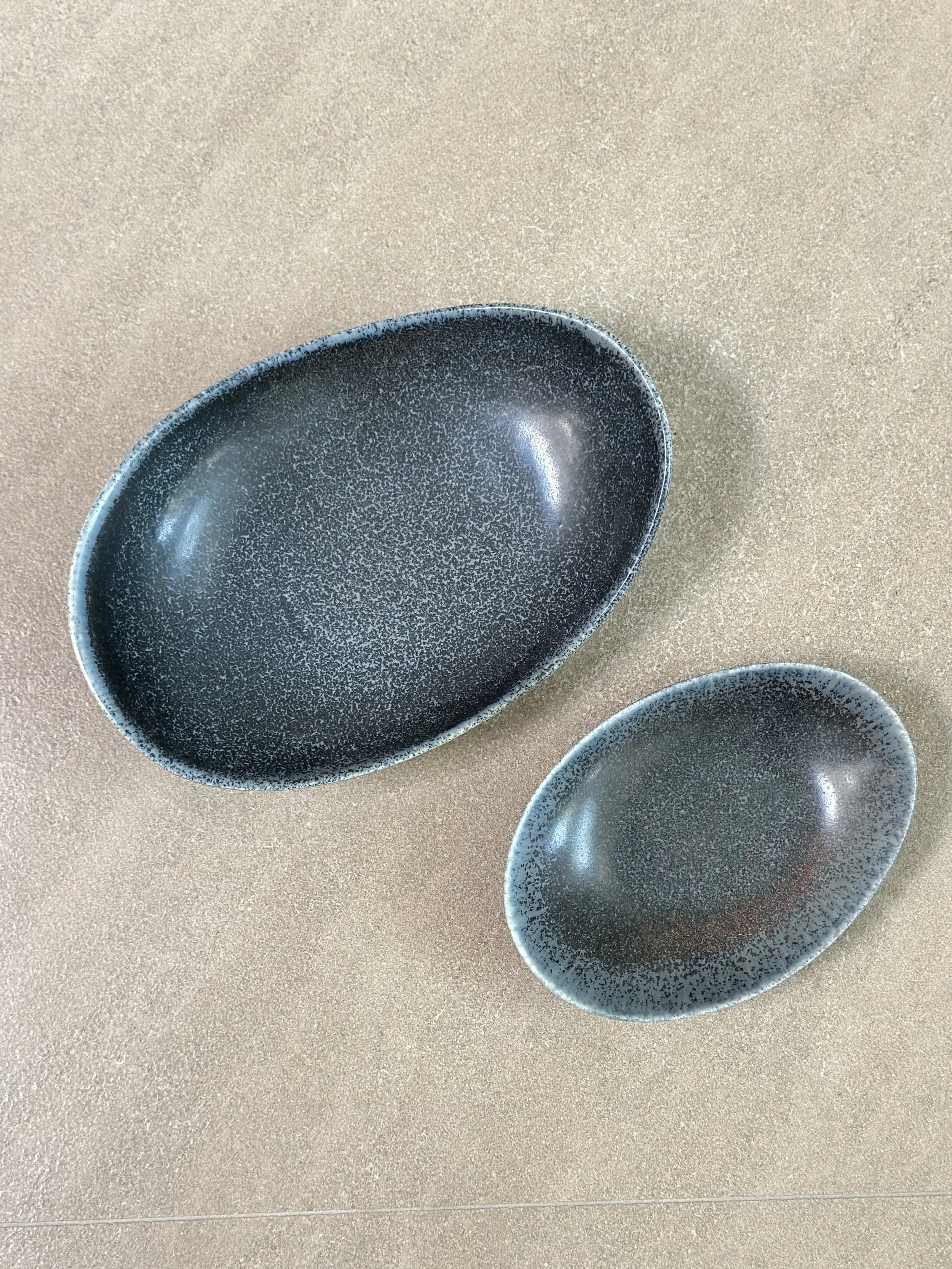 Low and Shallow Bowls by Carl-Harry Stalhane, Sweden 1950s