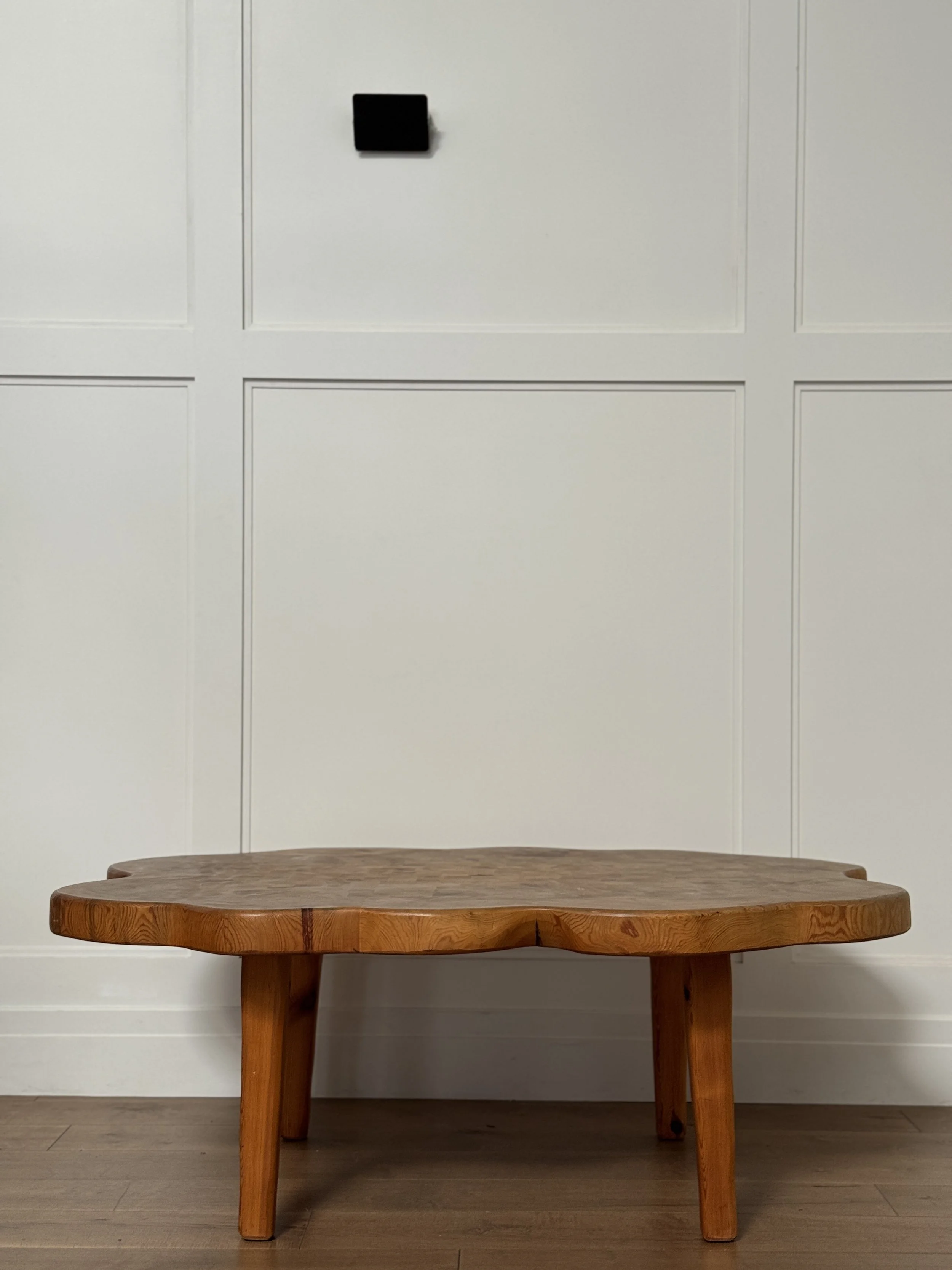 Asymmetrical Coffee Table in Pine, Sweden 1960s
