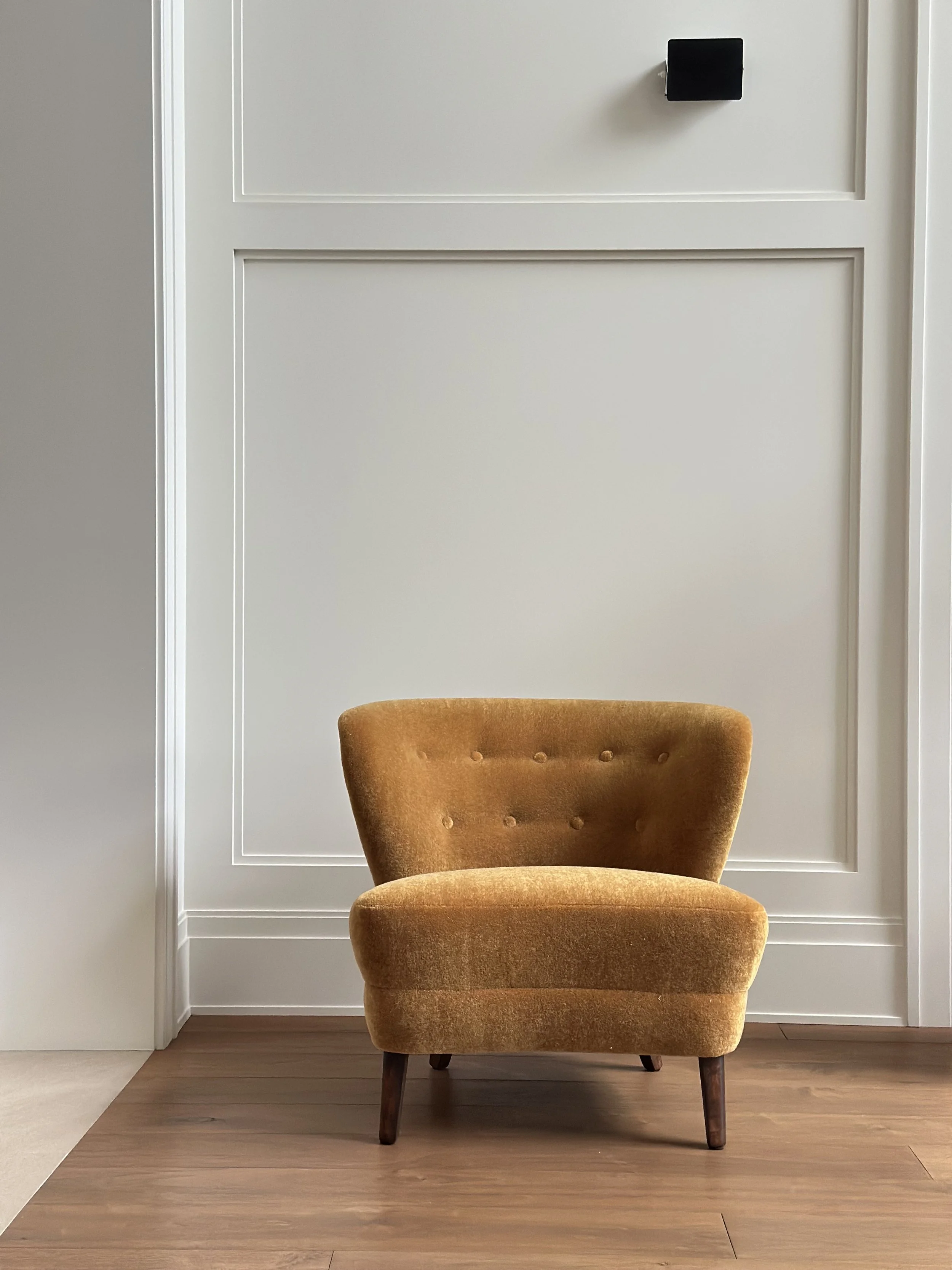 Gosta Jonsson Lounge Chair in Alpaca, Sweden c. 1950