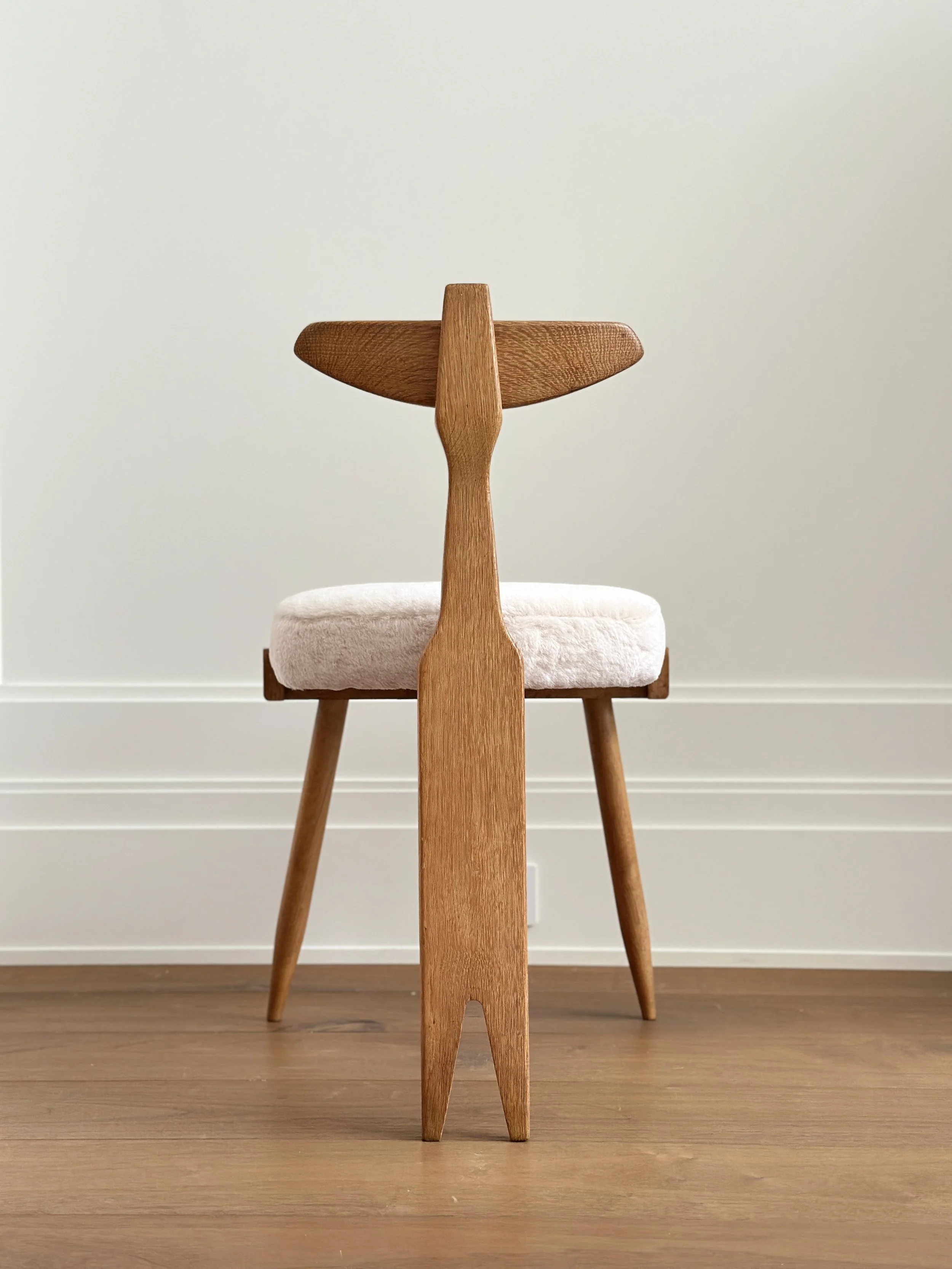 Vintage Tripod Chair by Guillerme et Chambron, France 1950s COMING SOON
