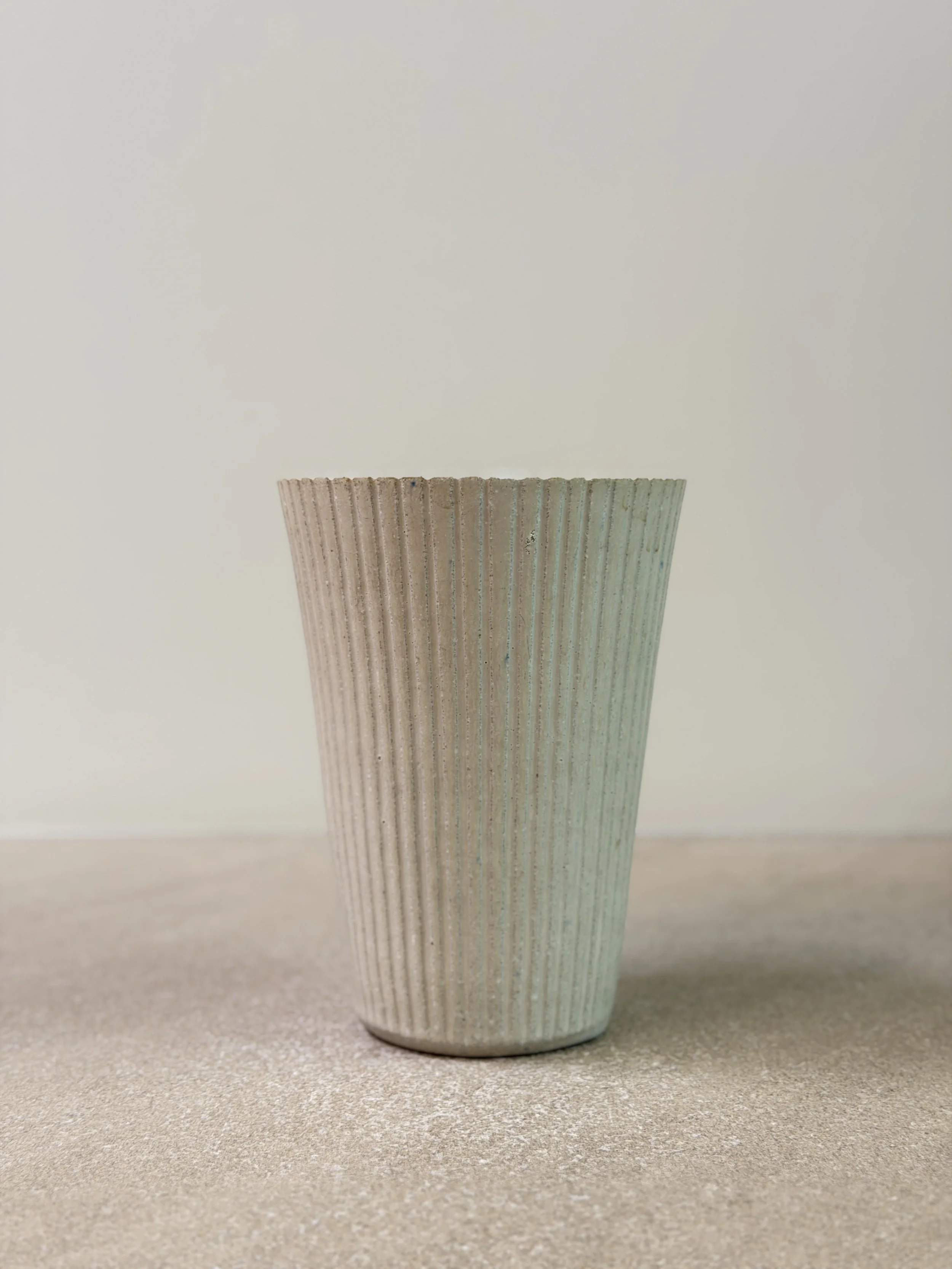 Ribbed Vase by Arne Bang, Denmark 1930s