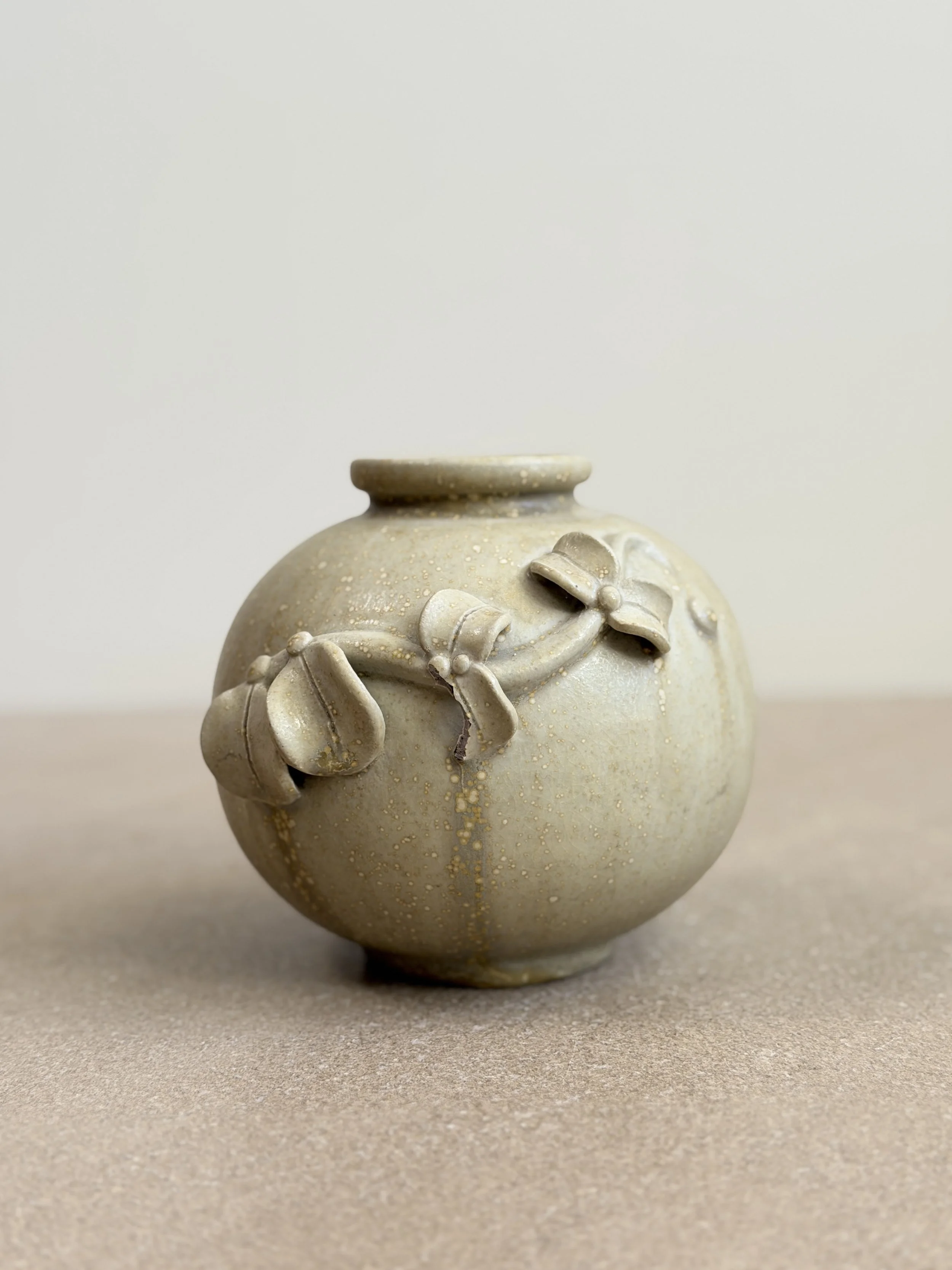 Round Floral Vase by Arne Bang, Denmark 1930s