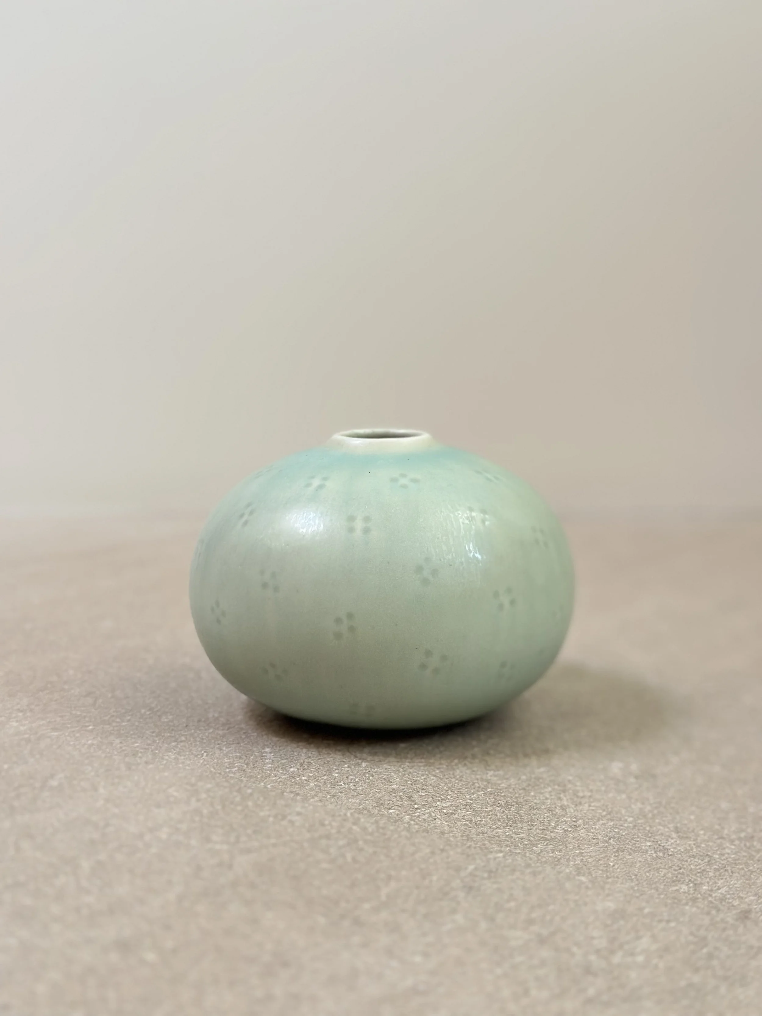 Small Aqua Vase by Saxbo, Denmark