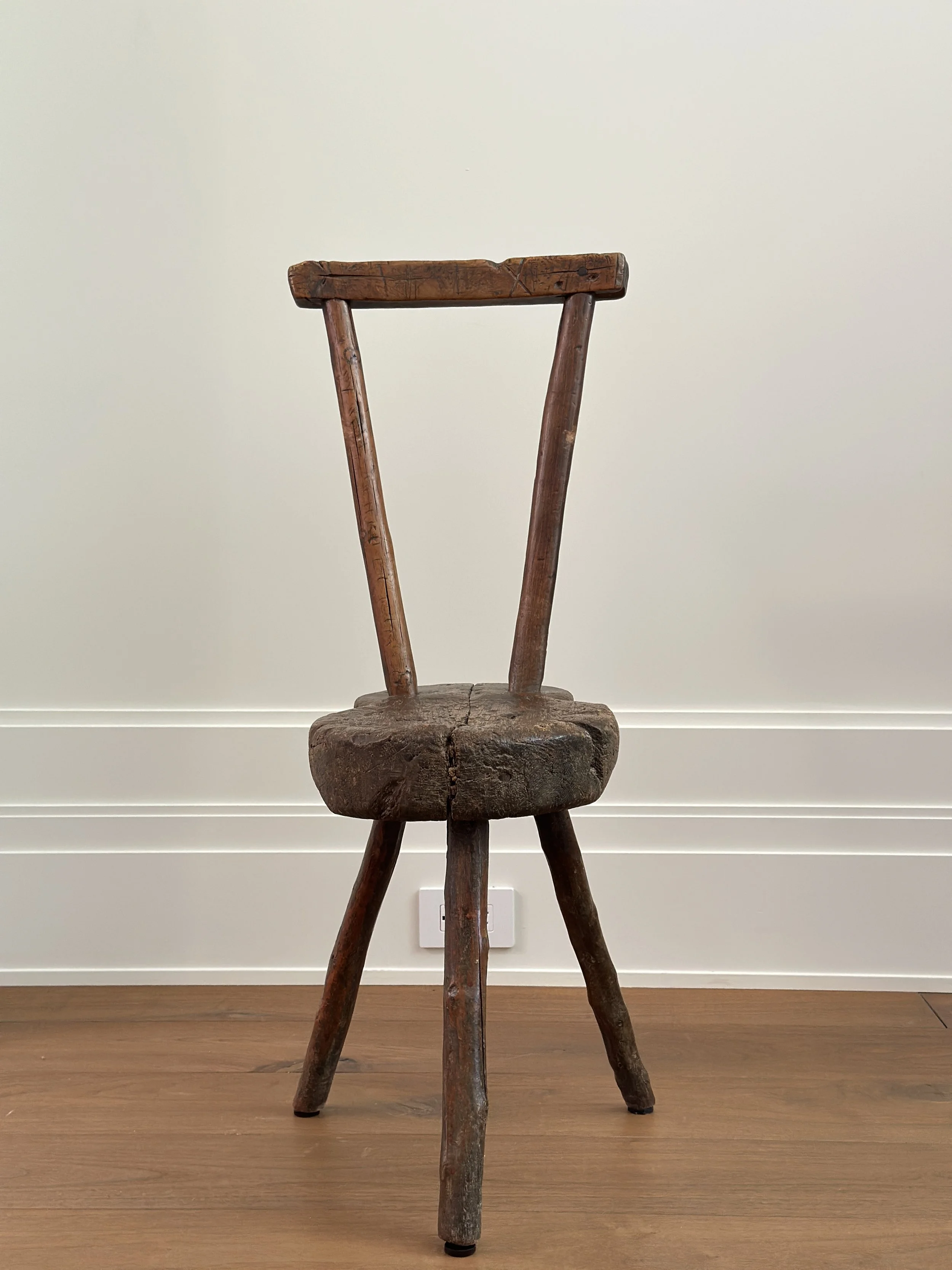 Primitive Alpine Chair, France c. 1900 SOLD