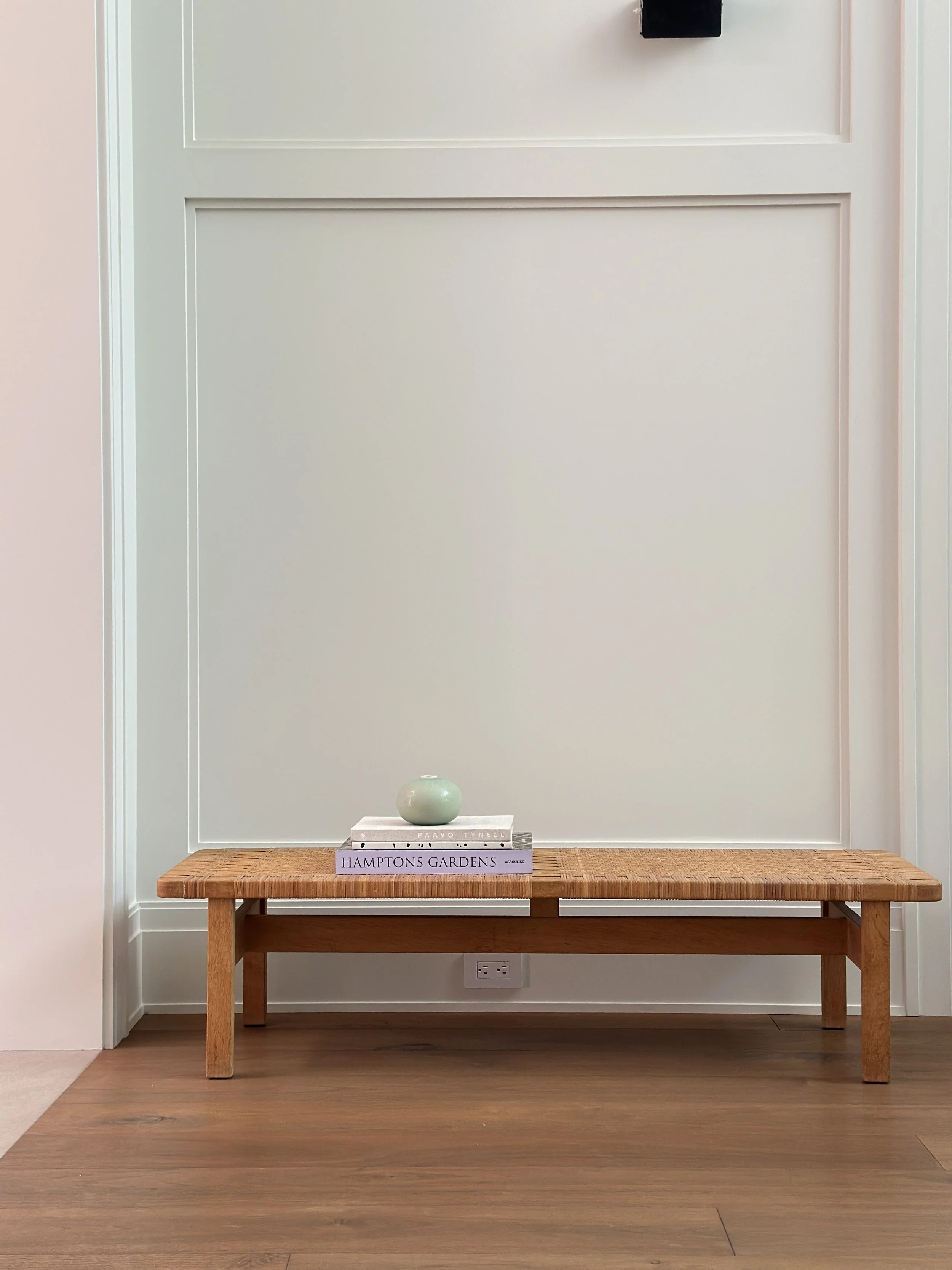 Midcentury Bench by Børge Mogensen in Oak and Cane, Denmark COMING SOON