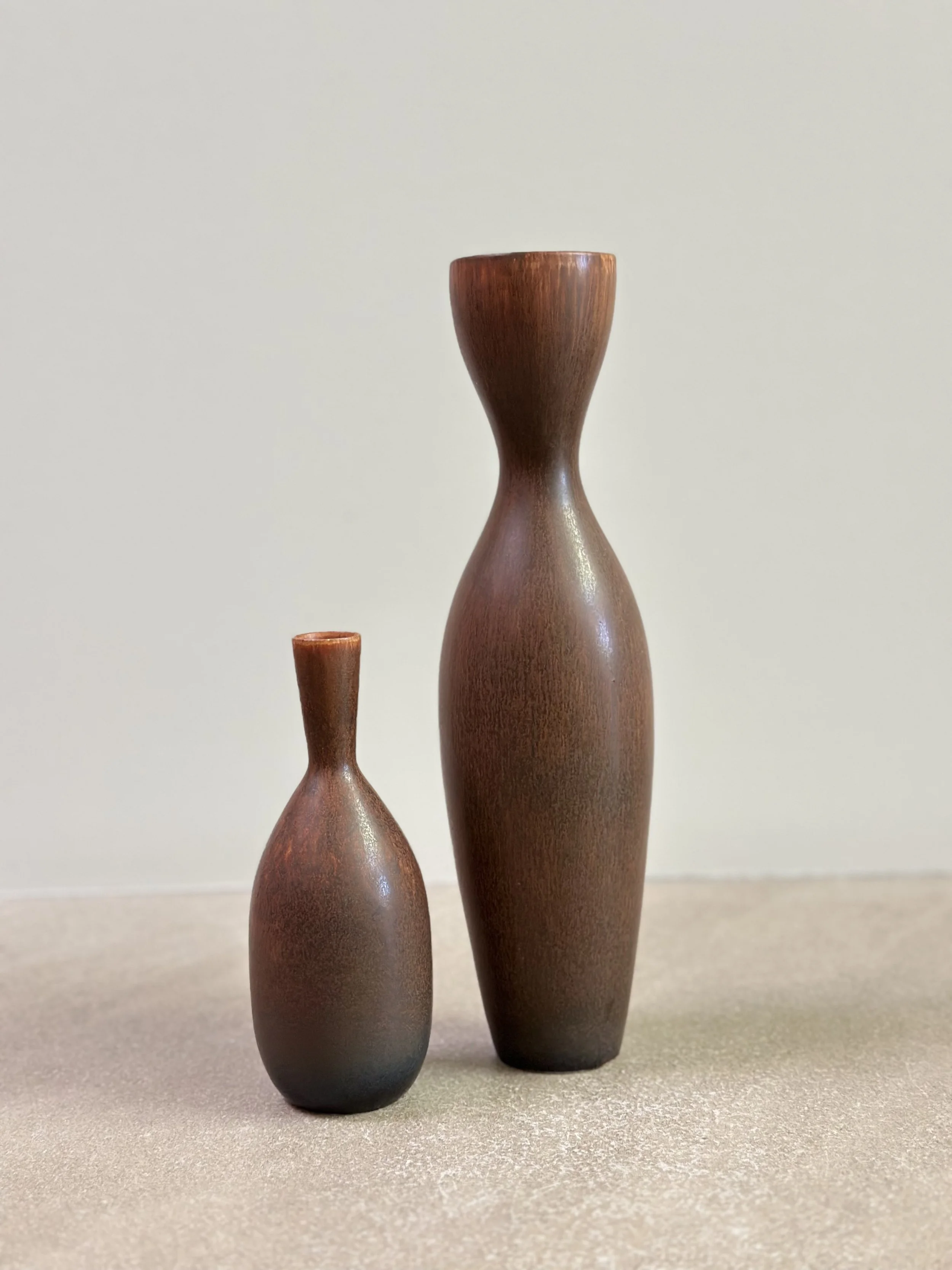 Brown Ceramics by Carl-Harry Stalhane and Gunnar Nylund, Sweden 1950s