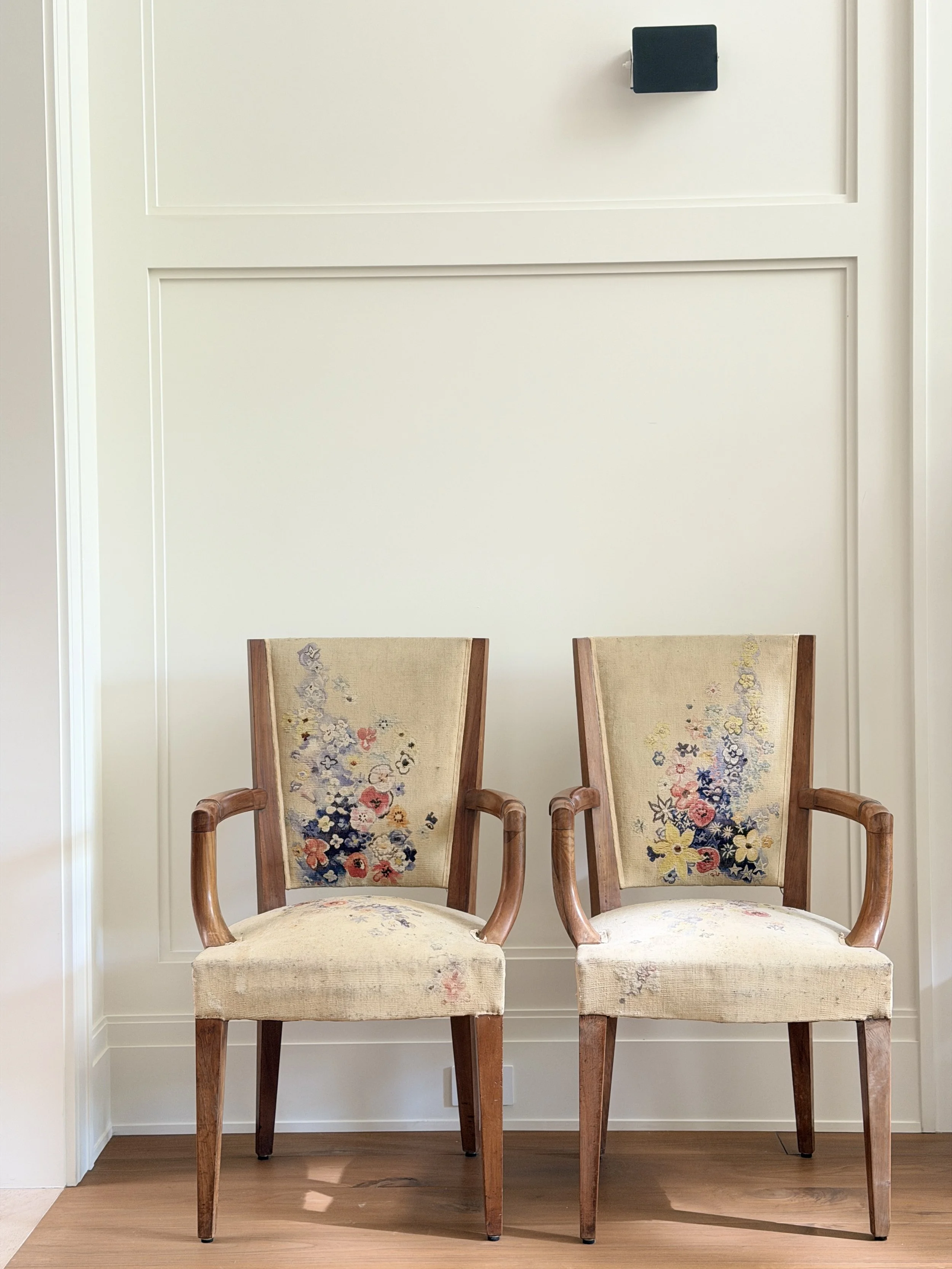 Rare Pair of Chairs by Eugène Printz, France 1940s
