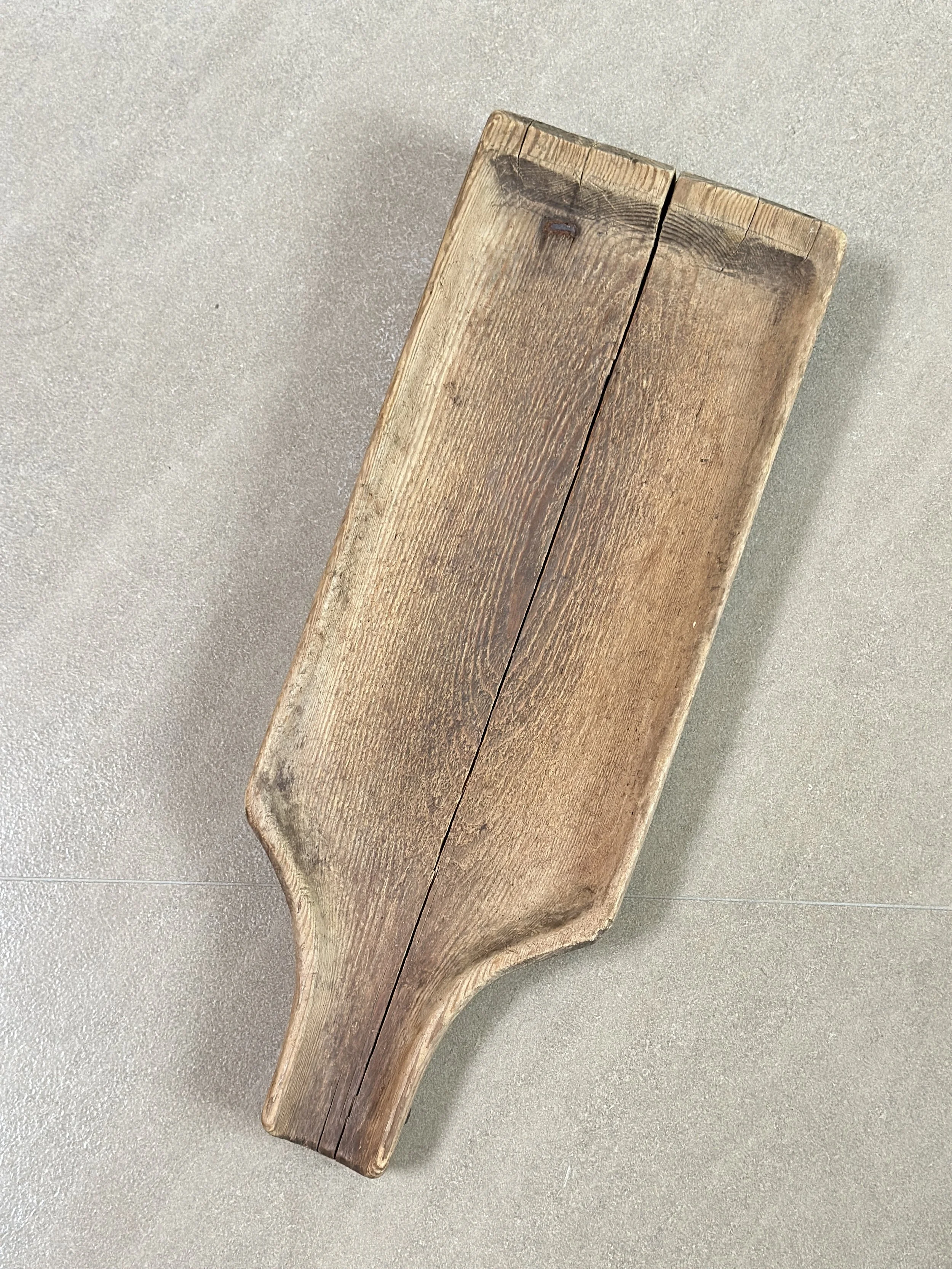 Wooden Cheese Form with Platform Bottom, Sweden c. 1800