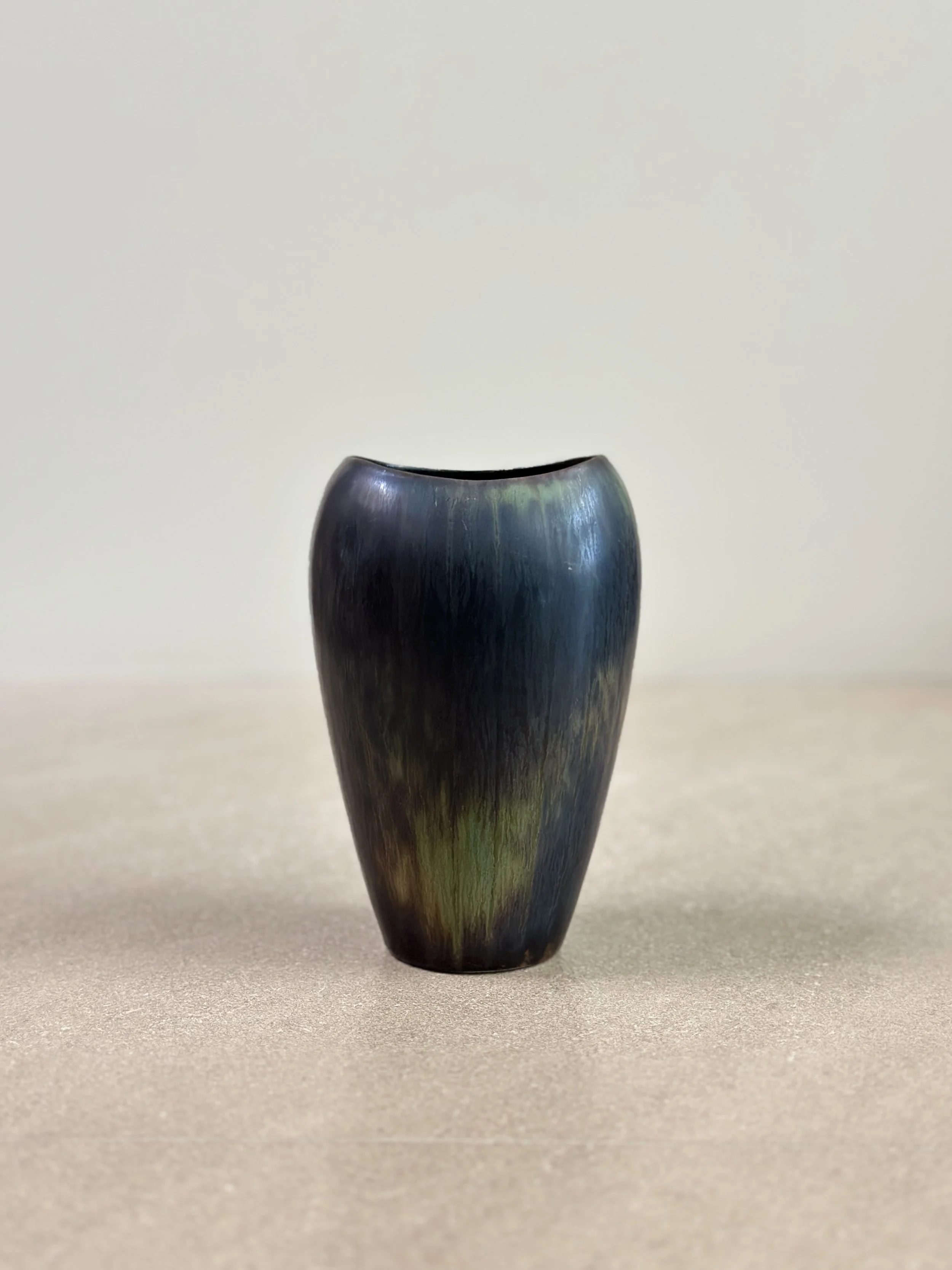 Dark Vase by Gunnar Nylund, Sweden 1950s