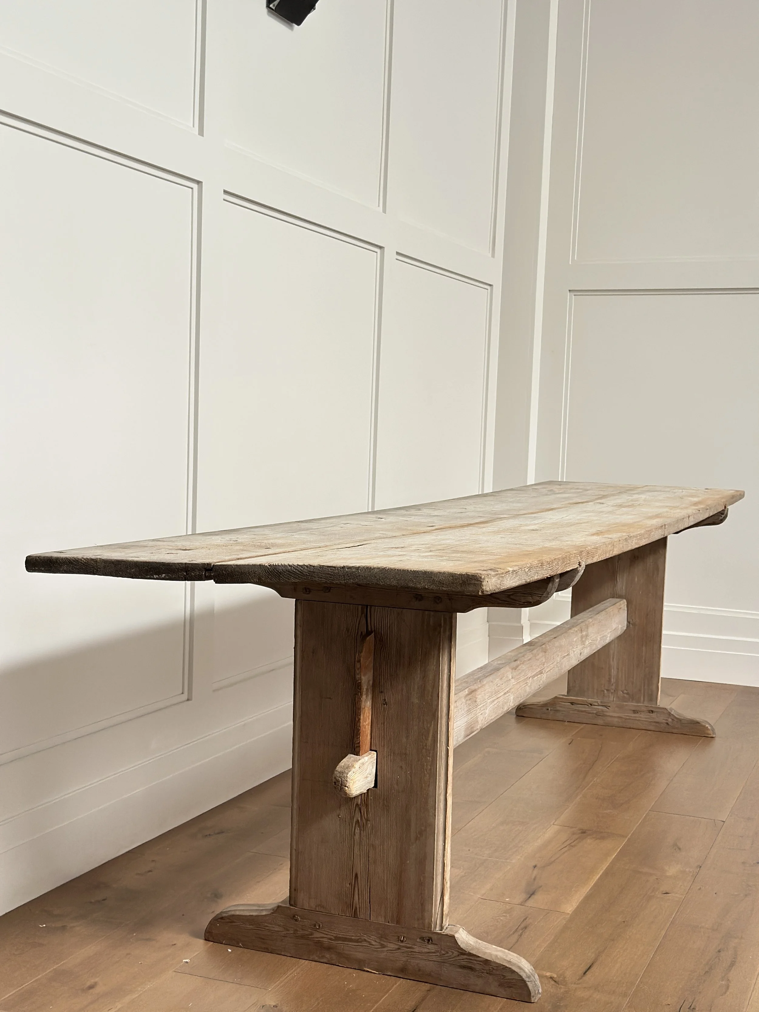 Long Swedish Trestle Table from Hälsingland