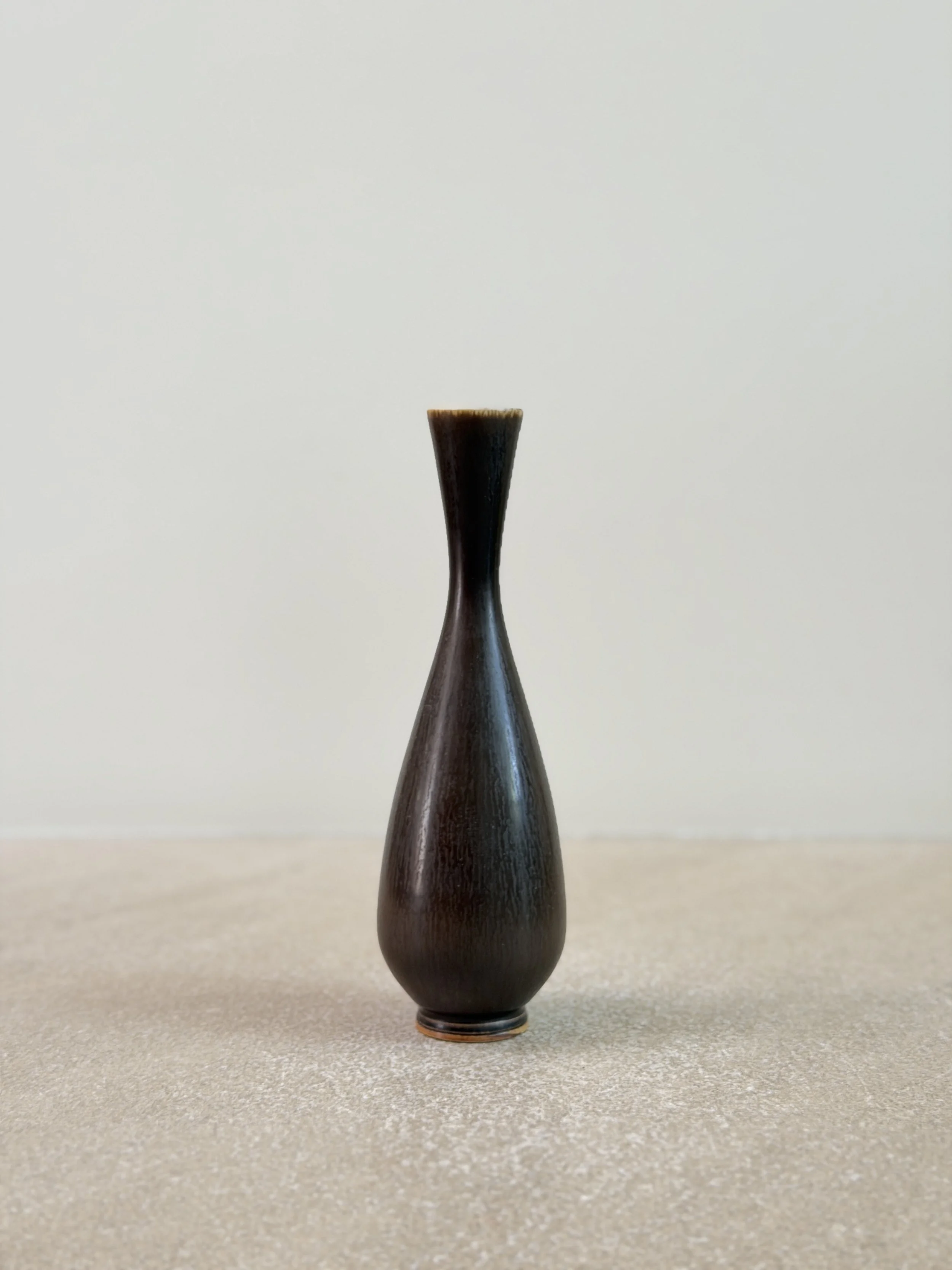 Brown Vase by Berndt Friberg, Sweden 1940s