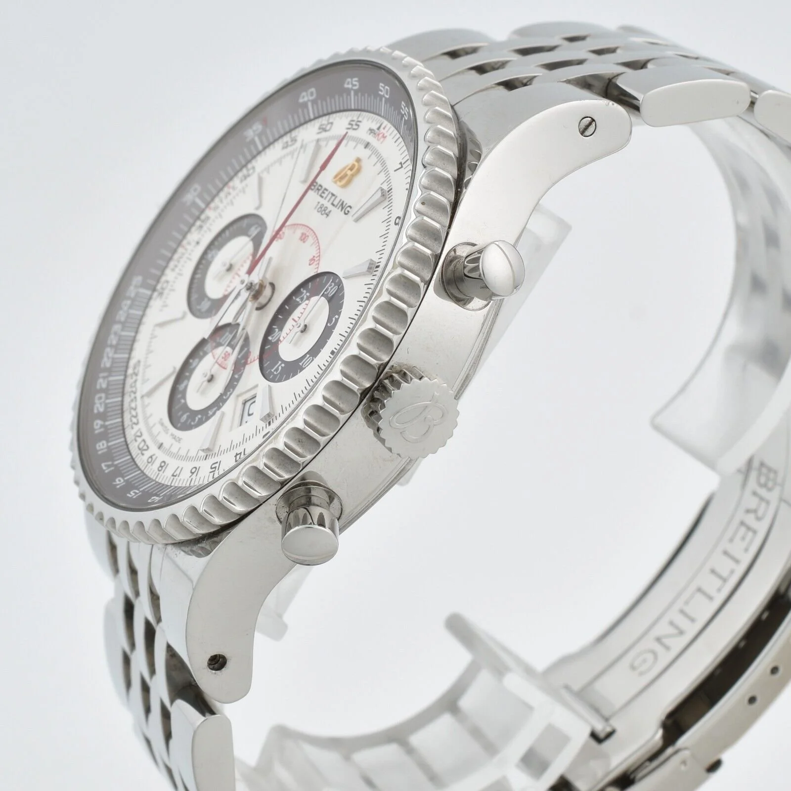 Ewatchparts 18mm Stainless Steel Watch Link For Breitling Pilot Chronomat Crosswind Models