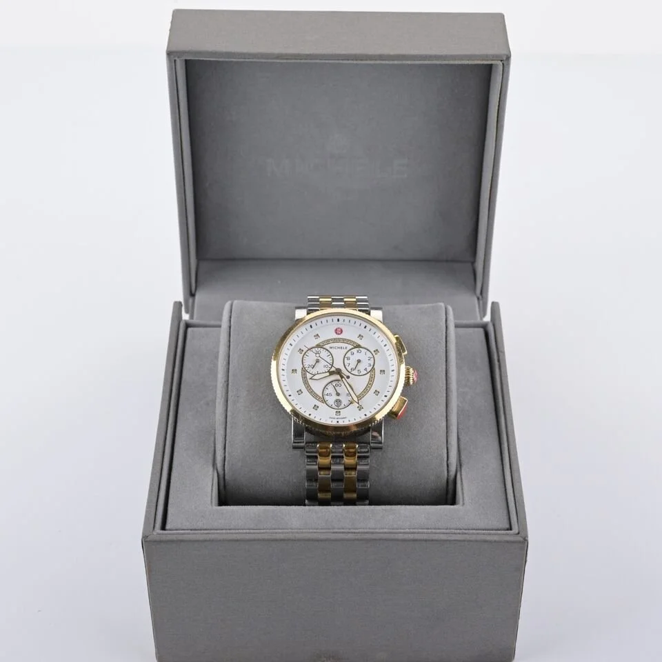 Michele Sport Sail MWW01K000119 Diamond Quartz Two Tone 
