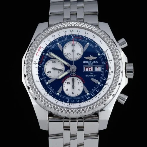 Breitling Bentley GT A13362 Blue Dial 45mm Steel Automatic Men's
