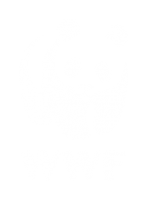 ZWART-WIT afbeelding van een panda met de WWF-logo onderaan.