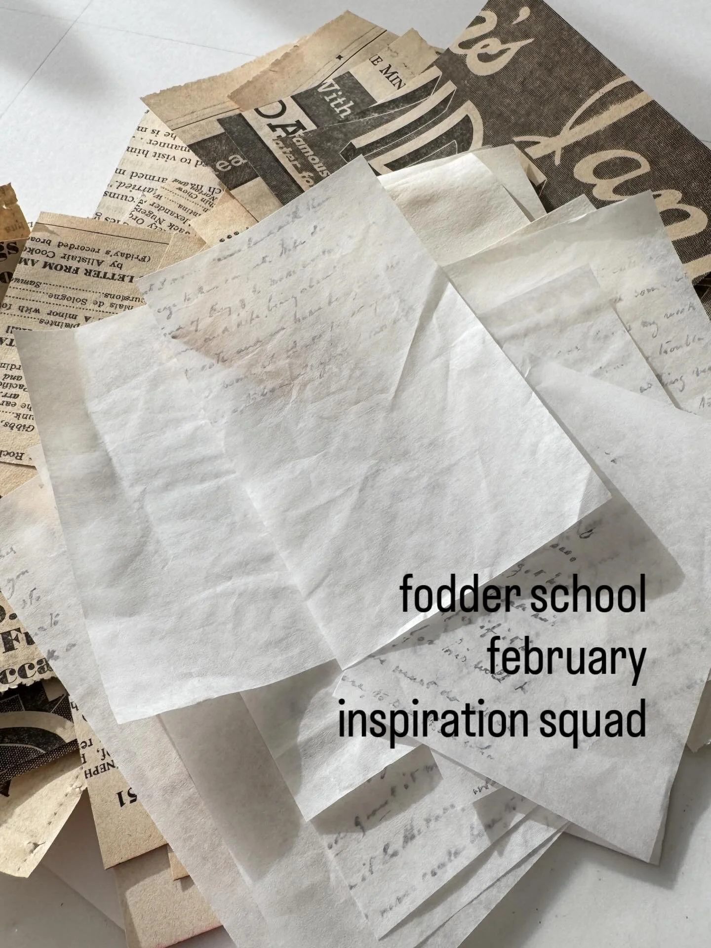 I&rsquo;m excited to share that I&rsquo;m part of this month&rsquo;s Inspiration Squad for @fodder.school.
Each month, three artist/educators follow along with the featured lesson and explore it in our own way. It&rsquo;s always fascinating to see ho