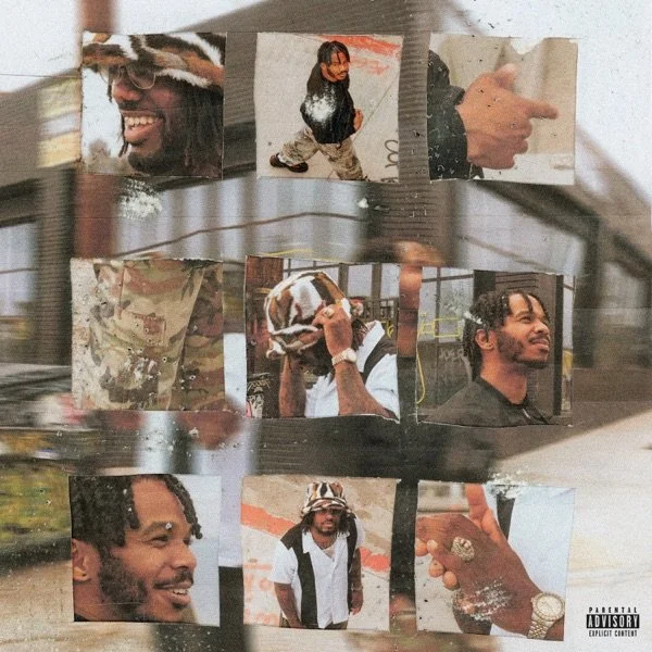 Collage of various photos of a young man with dreadlocks and a beard, smiling, holding jewelry, pointing, and posing in different settings.