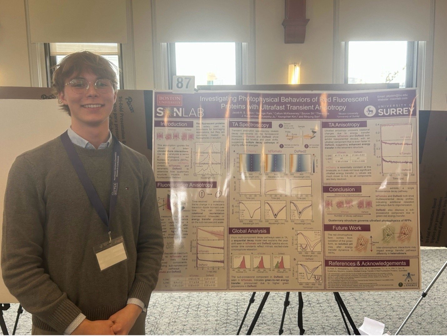 April 2026: Becca and Jacob presented their posters at the NSCRC conference at Simmons University!