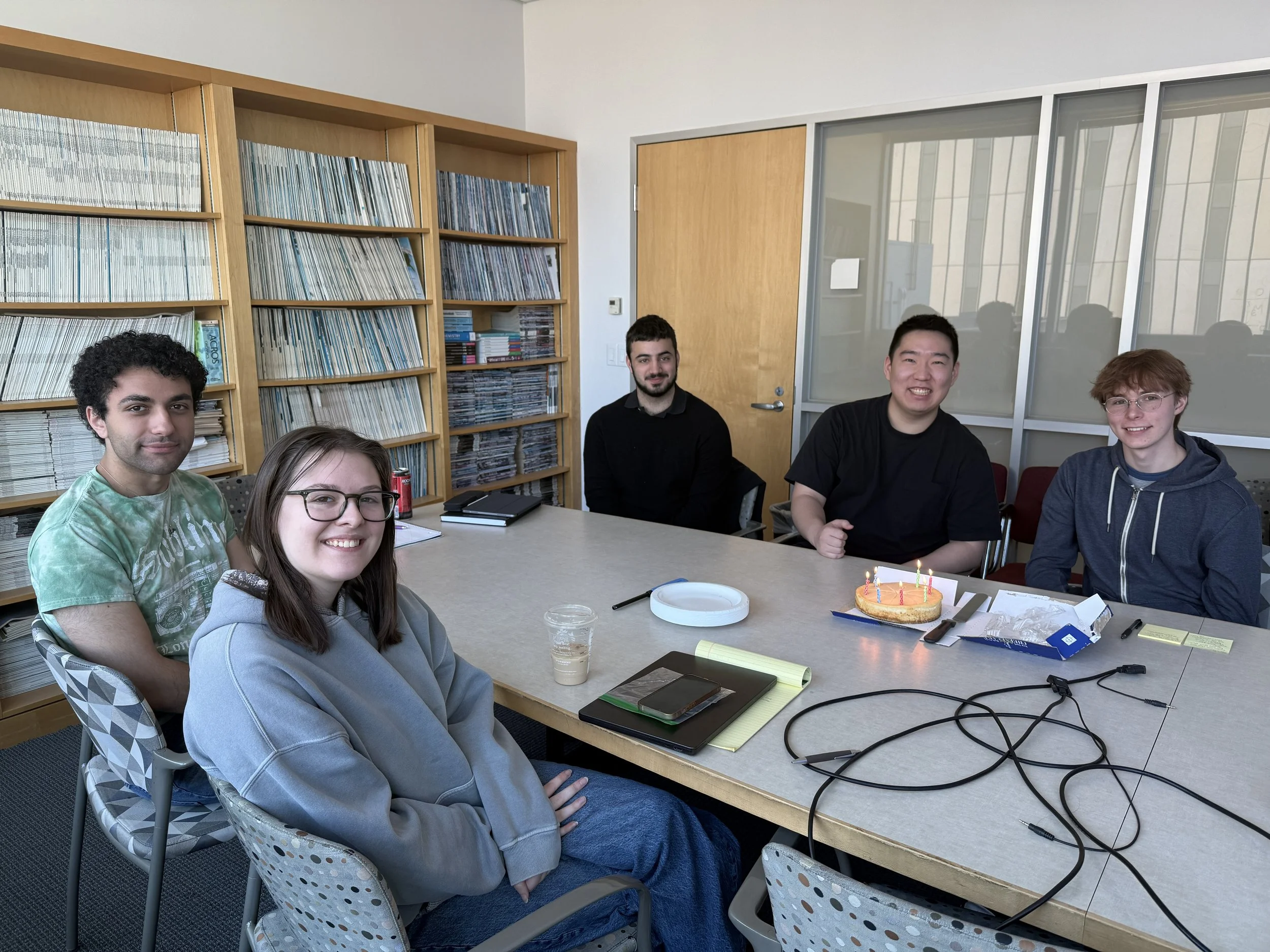 April 2026: We celebrated Seongje and Jacob's (belated) birthdays with some cheesecake!