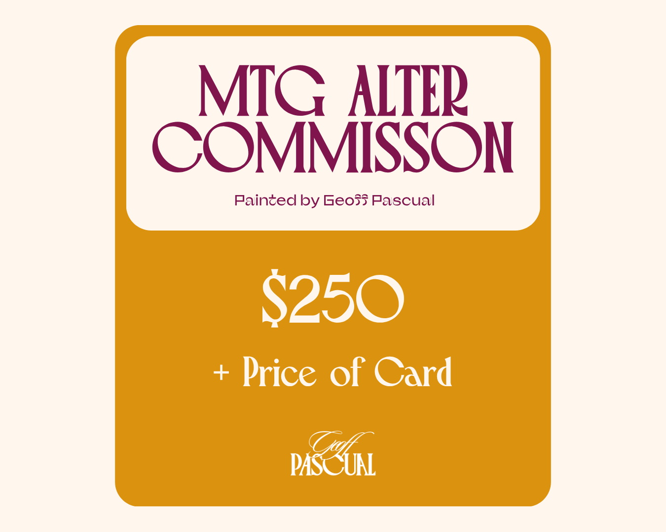 MTG Full Art Alter Commisson