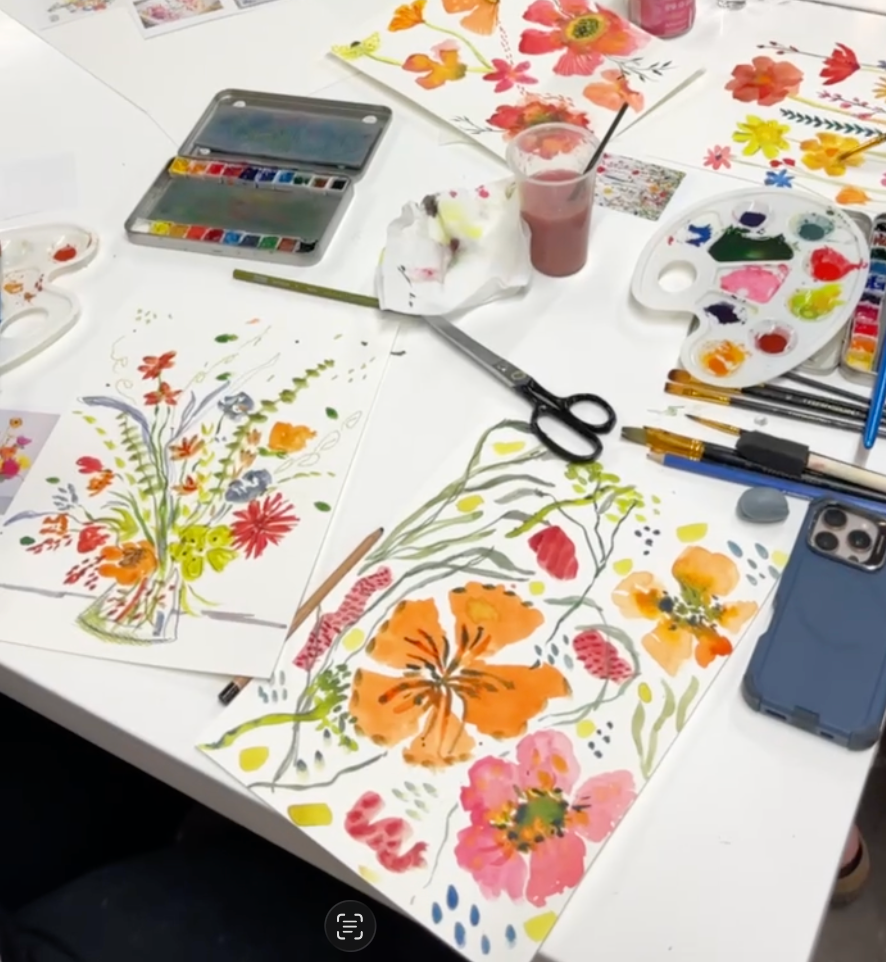 Botanicals in Watercolor May 26th 6:30 - 8pm