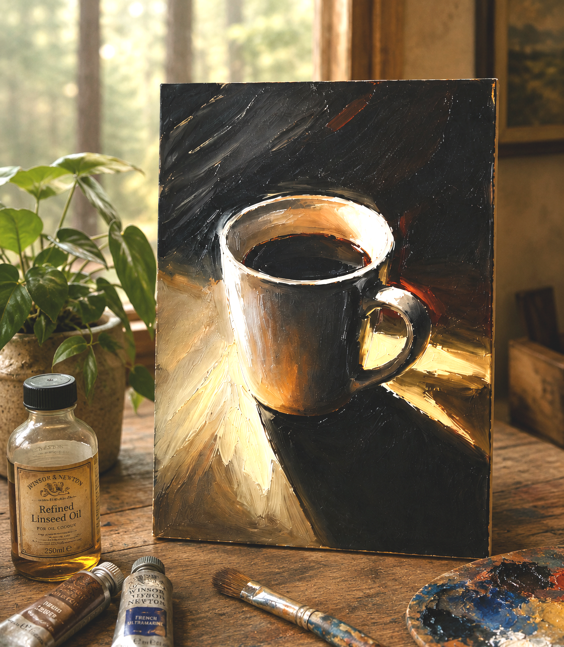 Oil Painting Coffee Cup June 4th