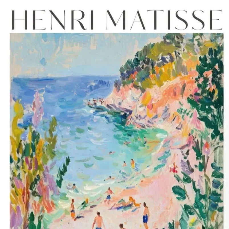 Matisse inspired Seascape in Oil Pastel Nov 12th
