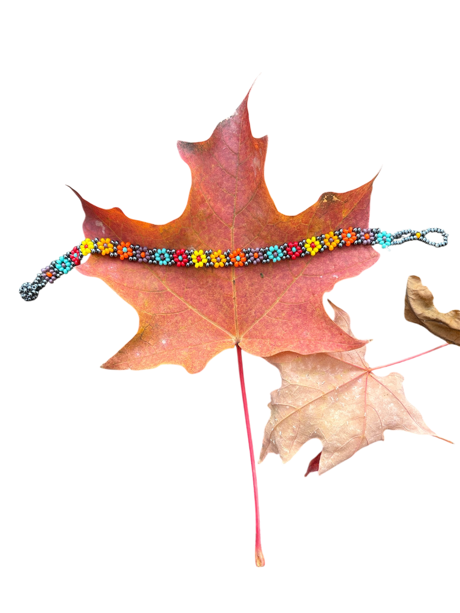 Beaded Small Flowers Bracelet