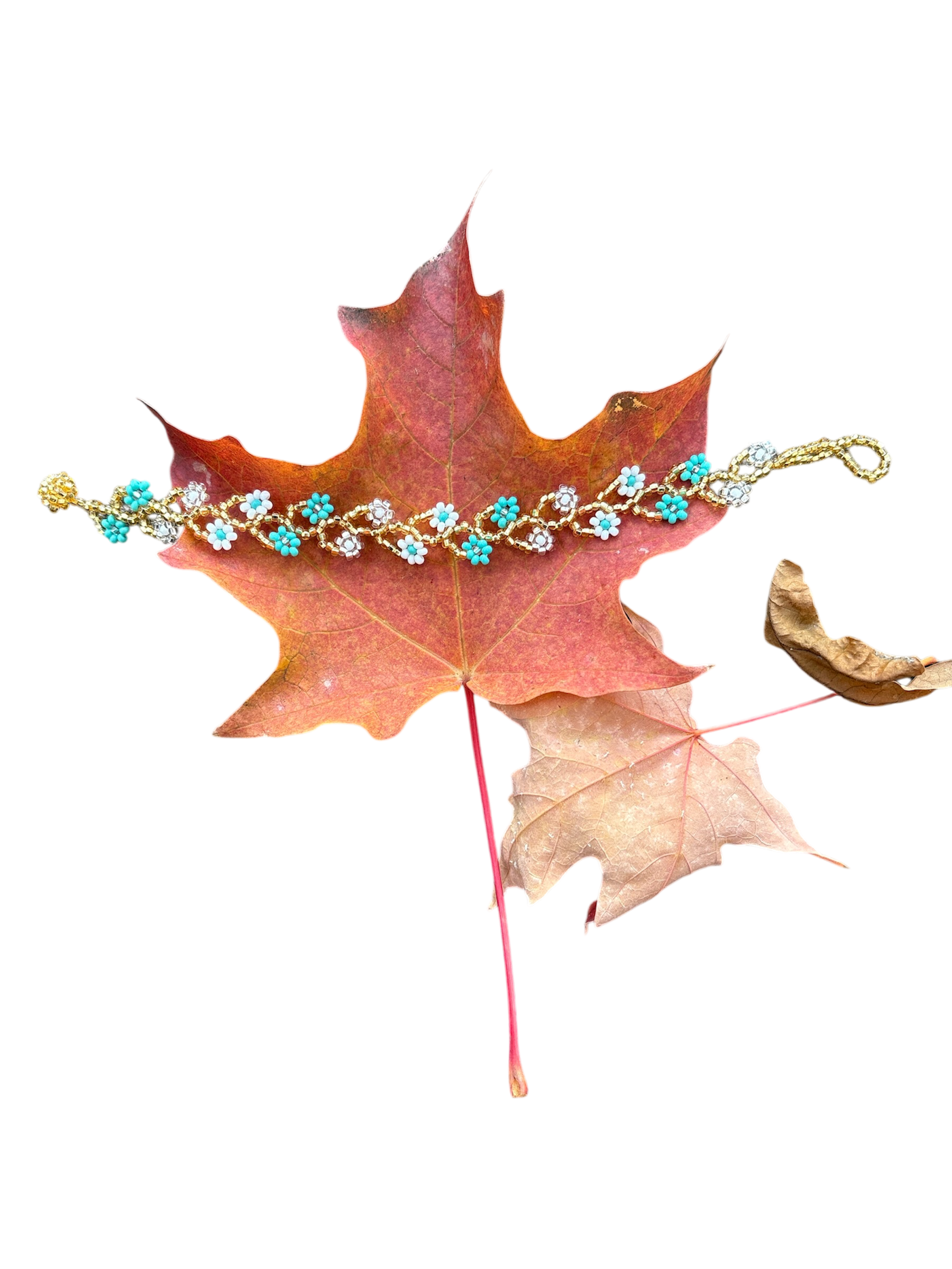 Beaded Flower Vine Bracelet