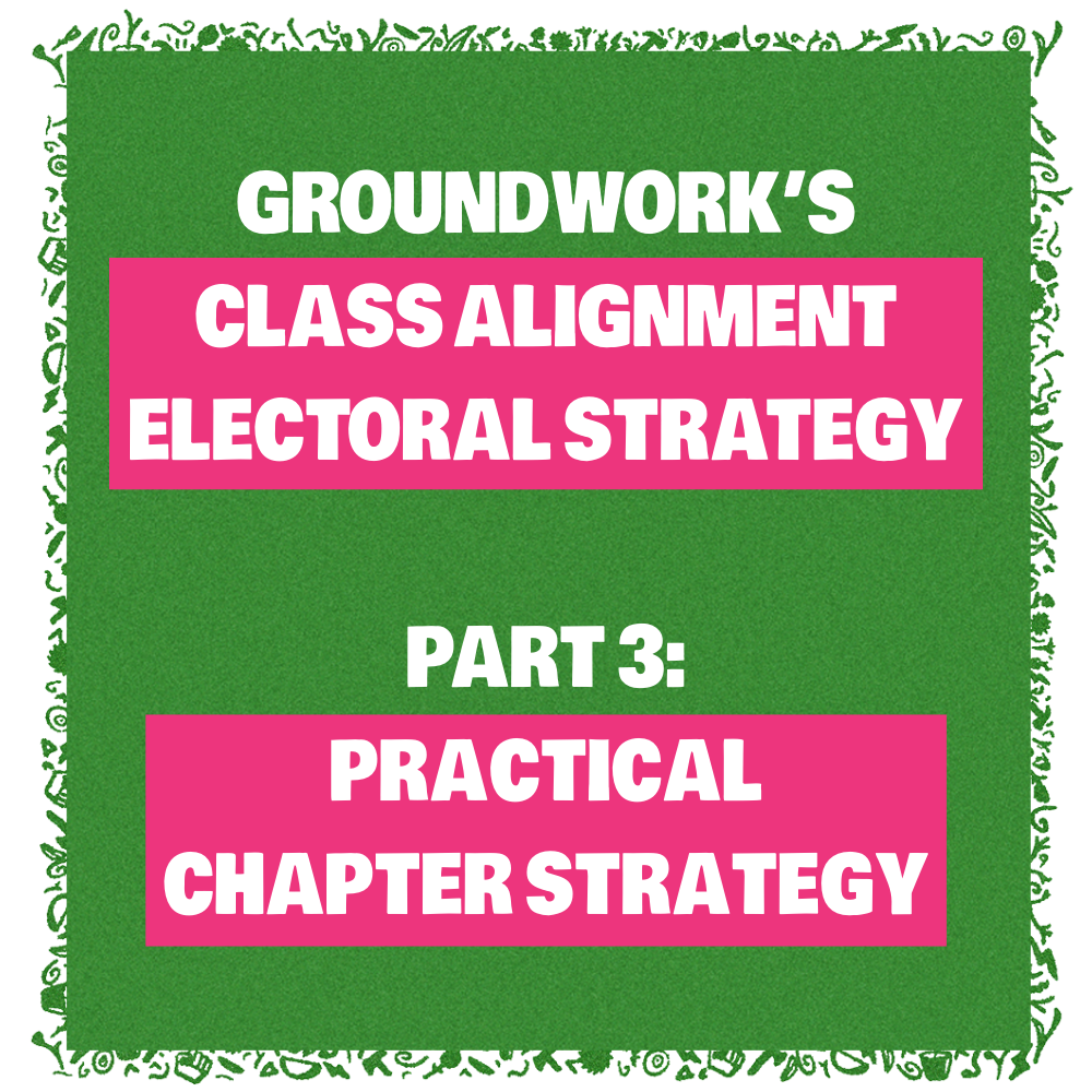 Class Alignment Electoral Strategy Part 3: Practical Chapter Strategy
