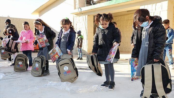 Nadia's Initiative and USAID Provide School Supplies to Students in Sinjar